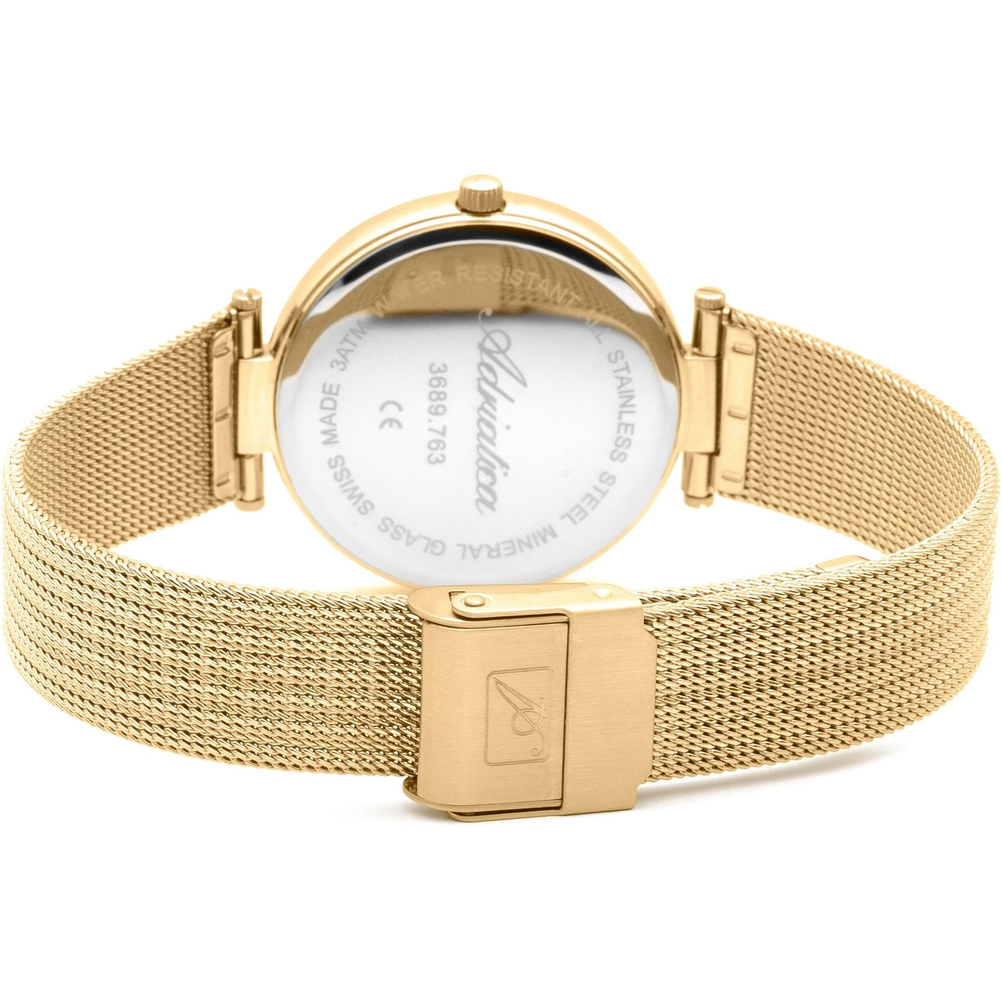Adriatica A36891143Q zegarek złoty elegancki Bransoleta bransoleta