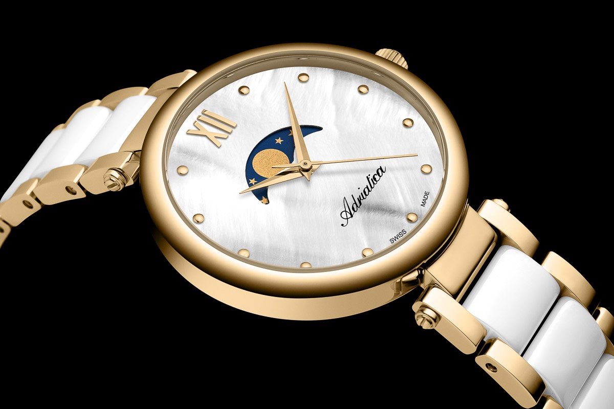 Adriatica A3705D18FQM zegarek elegancki Bransoleta - miniatura 4