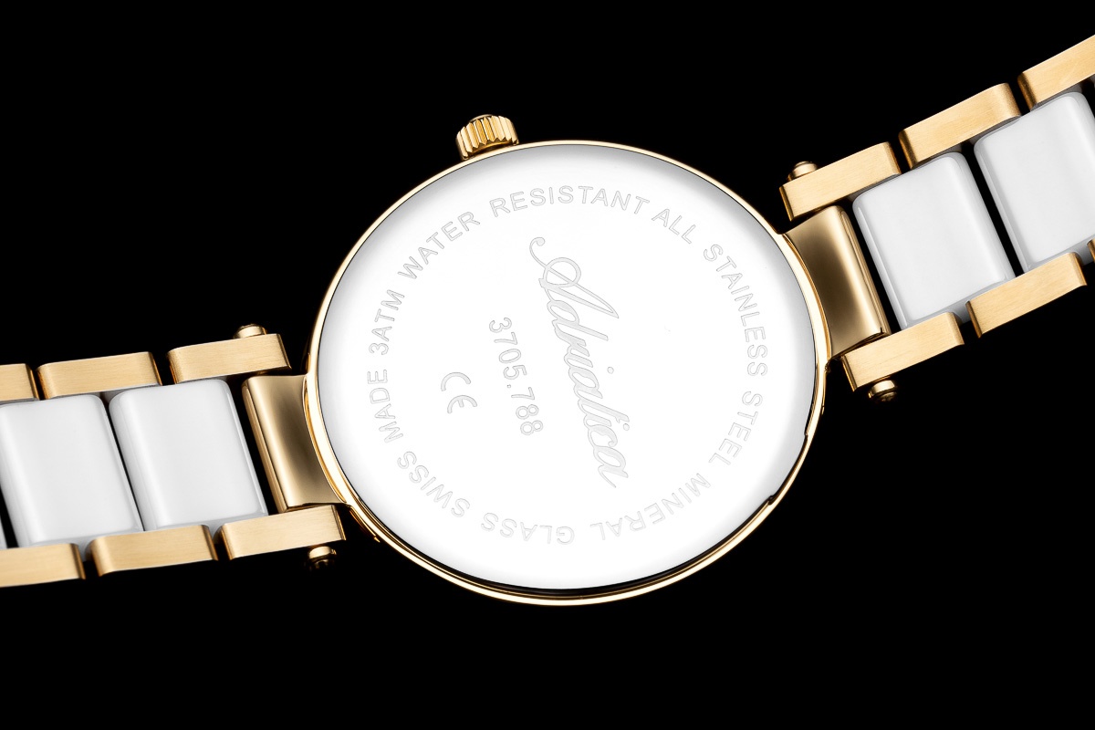 Adriatica A3705D18FQM zegarek złoty elegancki Bransoleta bransoleta - miniatura 5