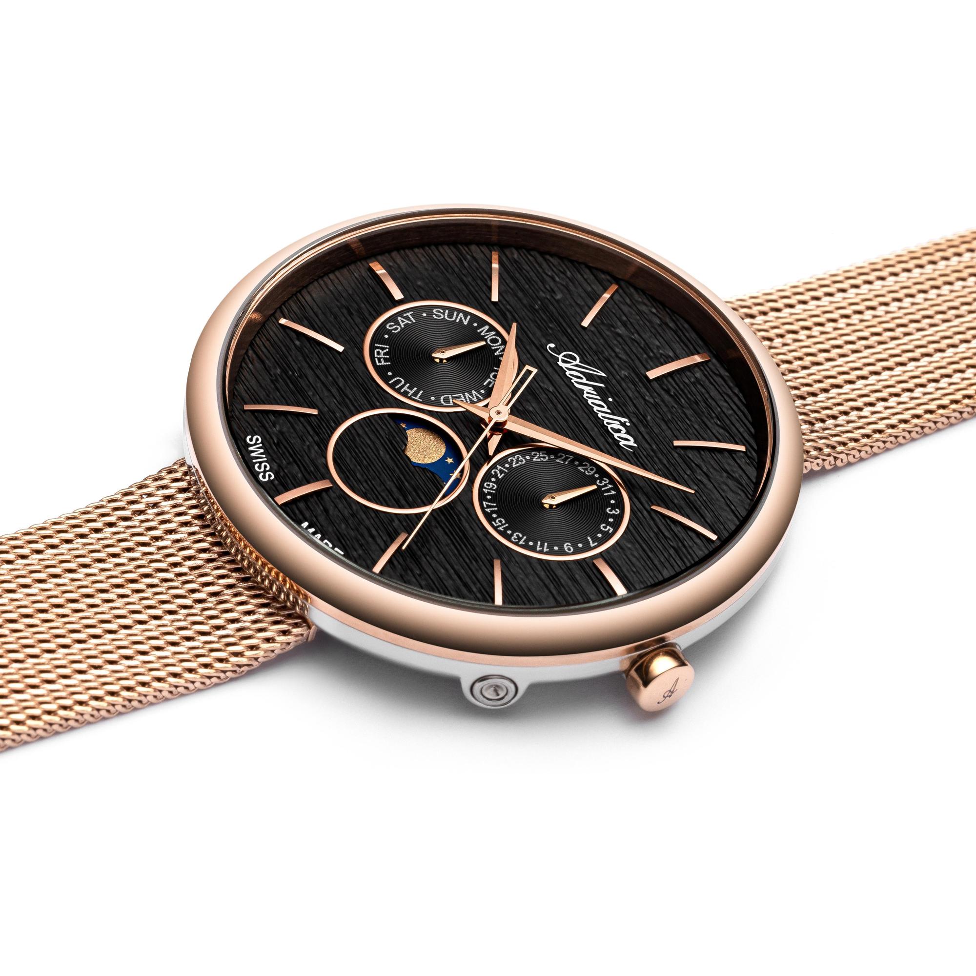 Adriatica A3732R116QF zegarek różowe złoto elegancki Bransoleta bransoleta - miniatura 5