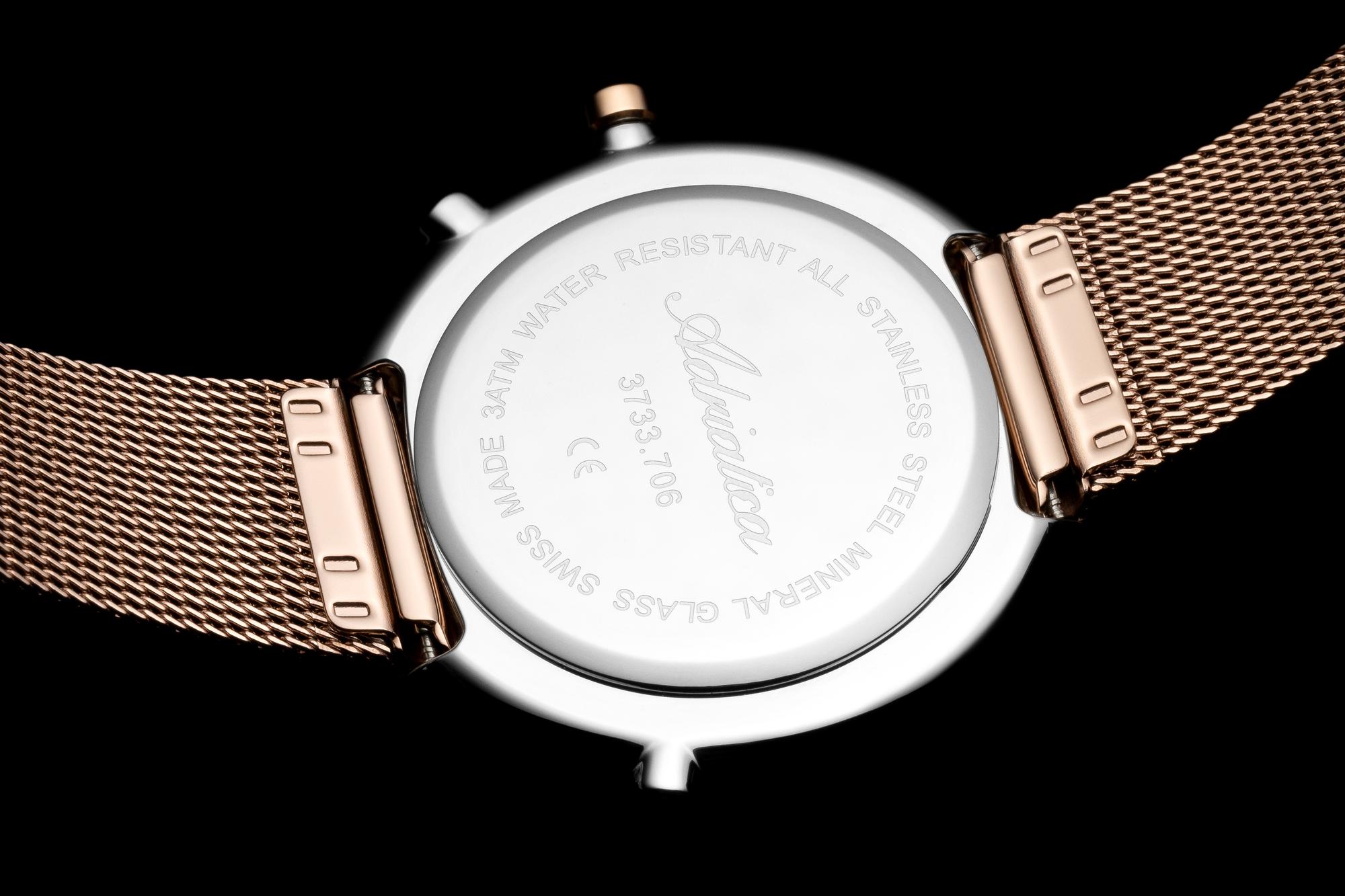 Adriatica A3732R116QF zegarek różowe złoto elegancki Bransoleta bransoleta - miniatura 9