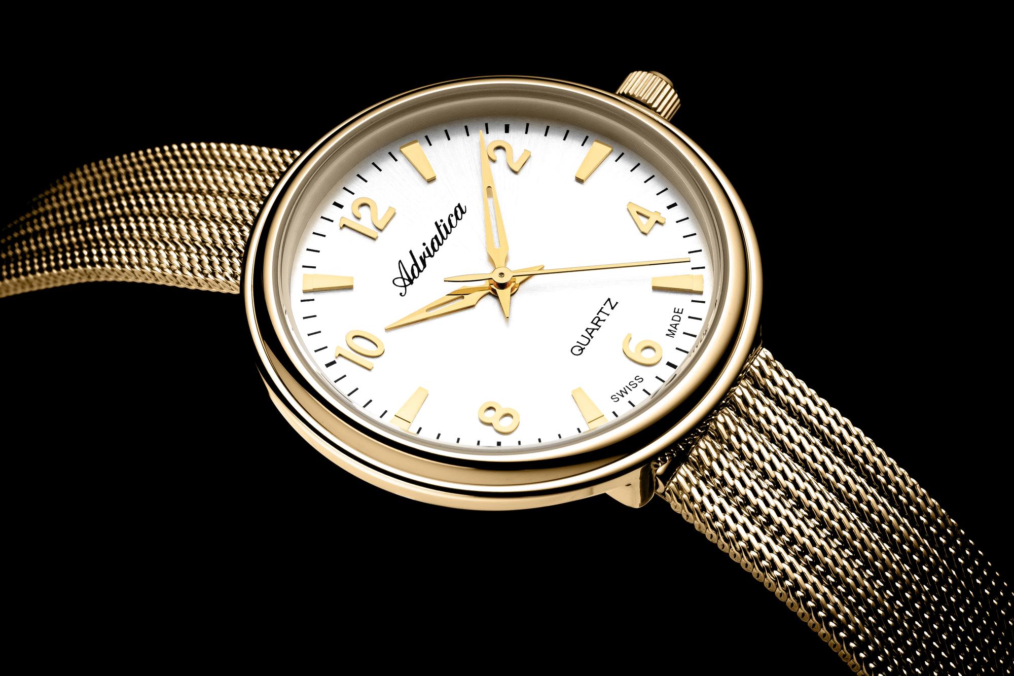 Adriatica A37861153Q Bransoleta klasyczny zegarek złoty - miniatura 5