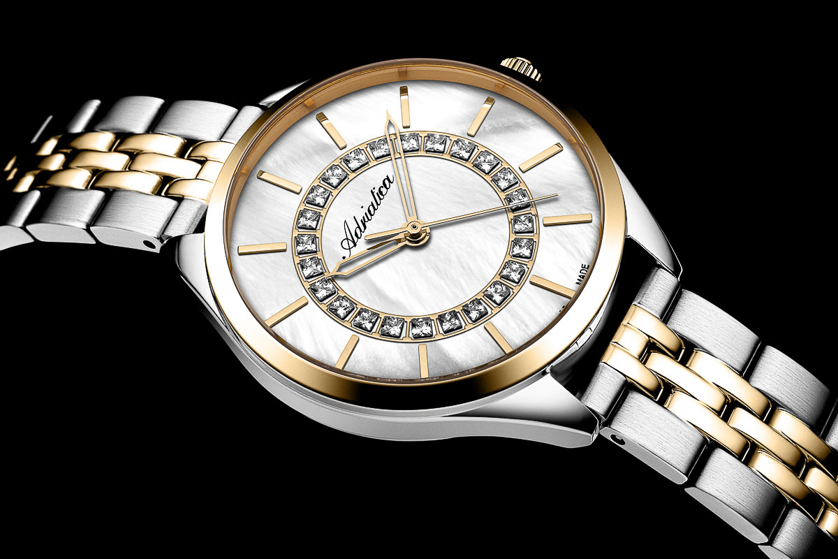 Adriatica A3817211FQ zegarek srebrny elegancki Bransoleta bransoleta - miniatura 5