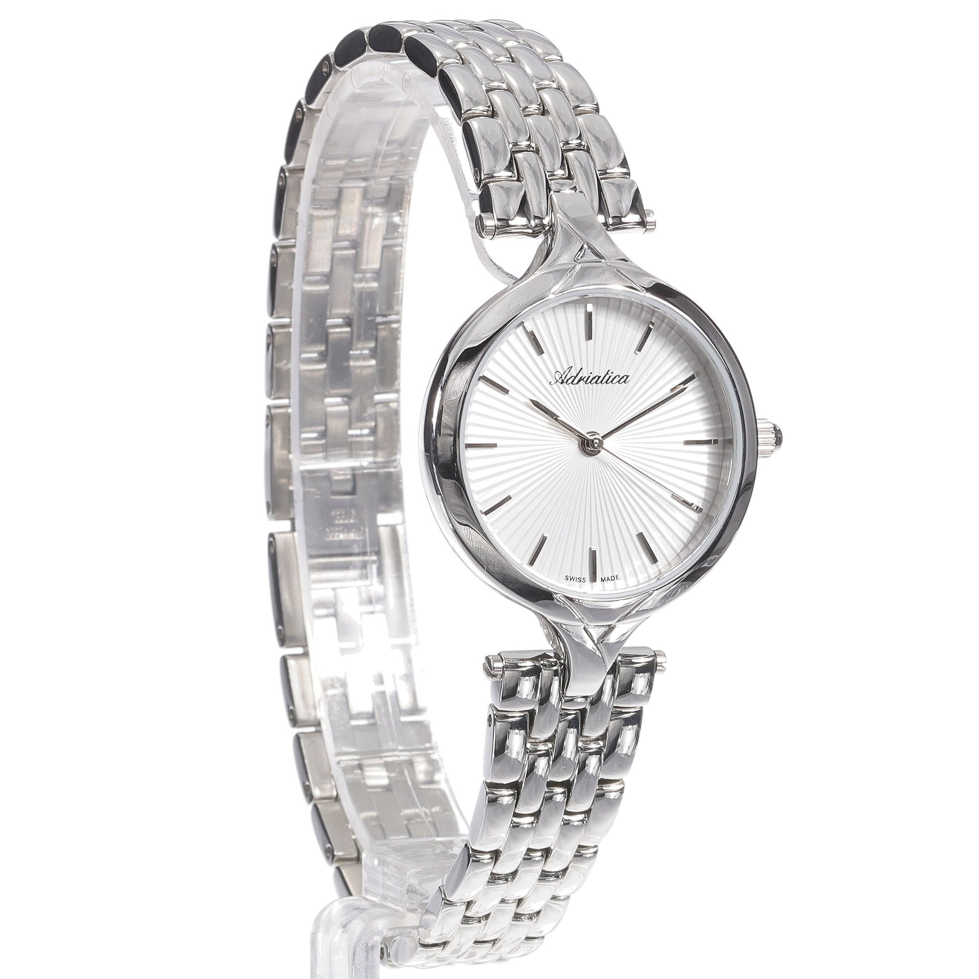 Adriatica A38255113Q Classic Damskie elegancki zegarek srebrny