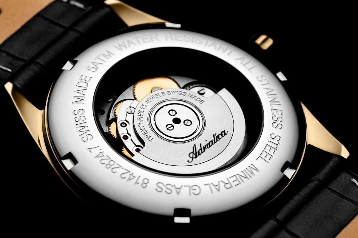 Adriatica A81421253A zegarek męski Automatic złoty - miniatura 12