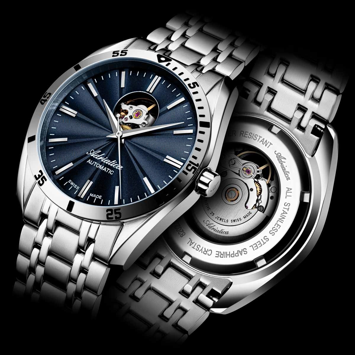 Adriatica A82025115A Automatic Open Heart zegarek klasyczny Automatic - miniatura 3