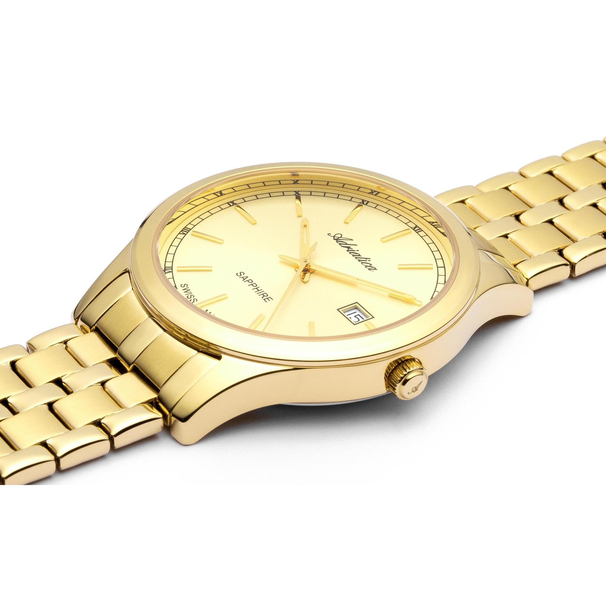 Adriatica A82581111Q zegarek złoty elegancki Bransoleta bransoleta - miniatura 5