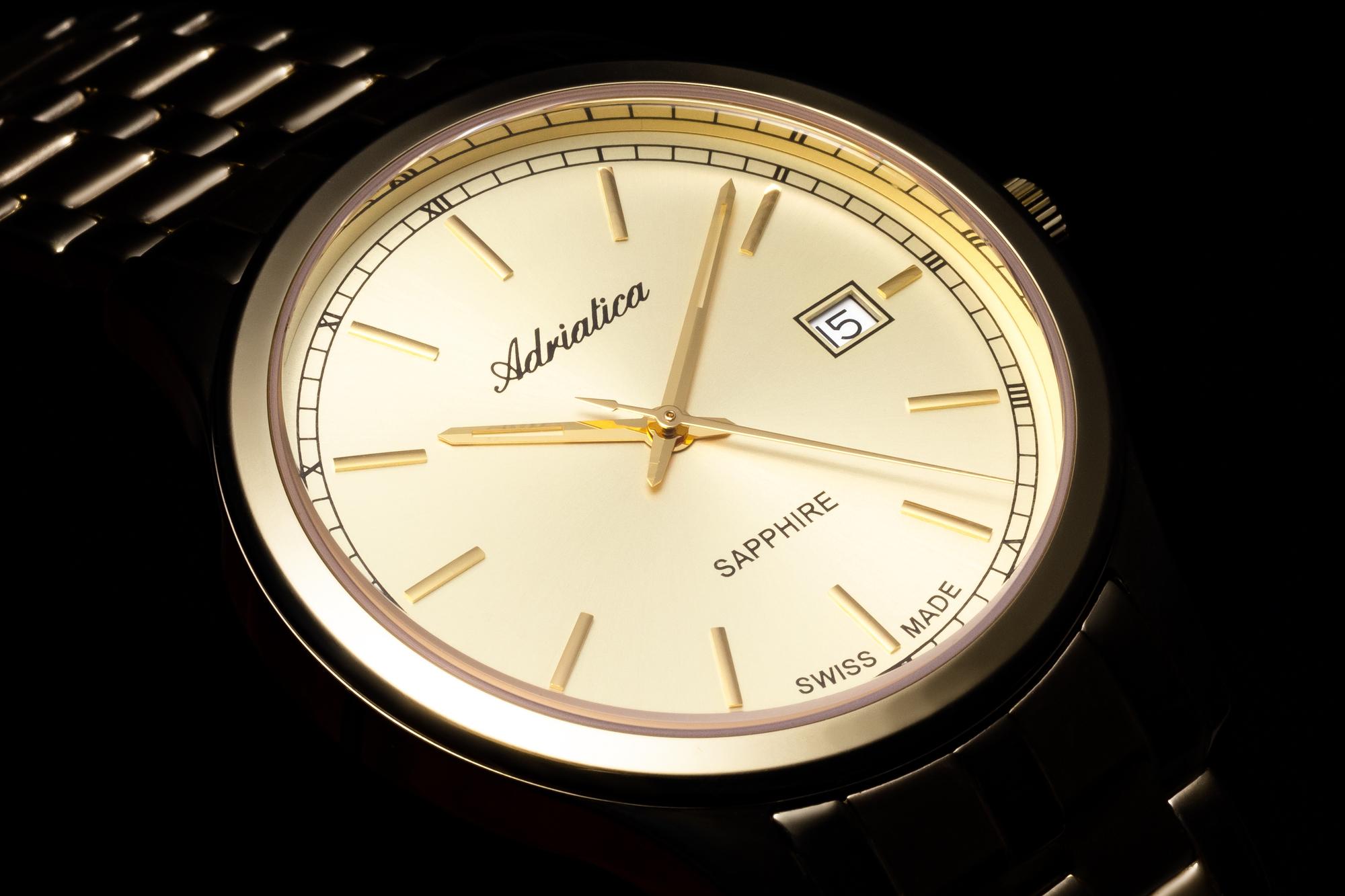 Adriatica A82581111Q zegarek złoty elegancki Bransoleta bransoleta - miniatura 7