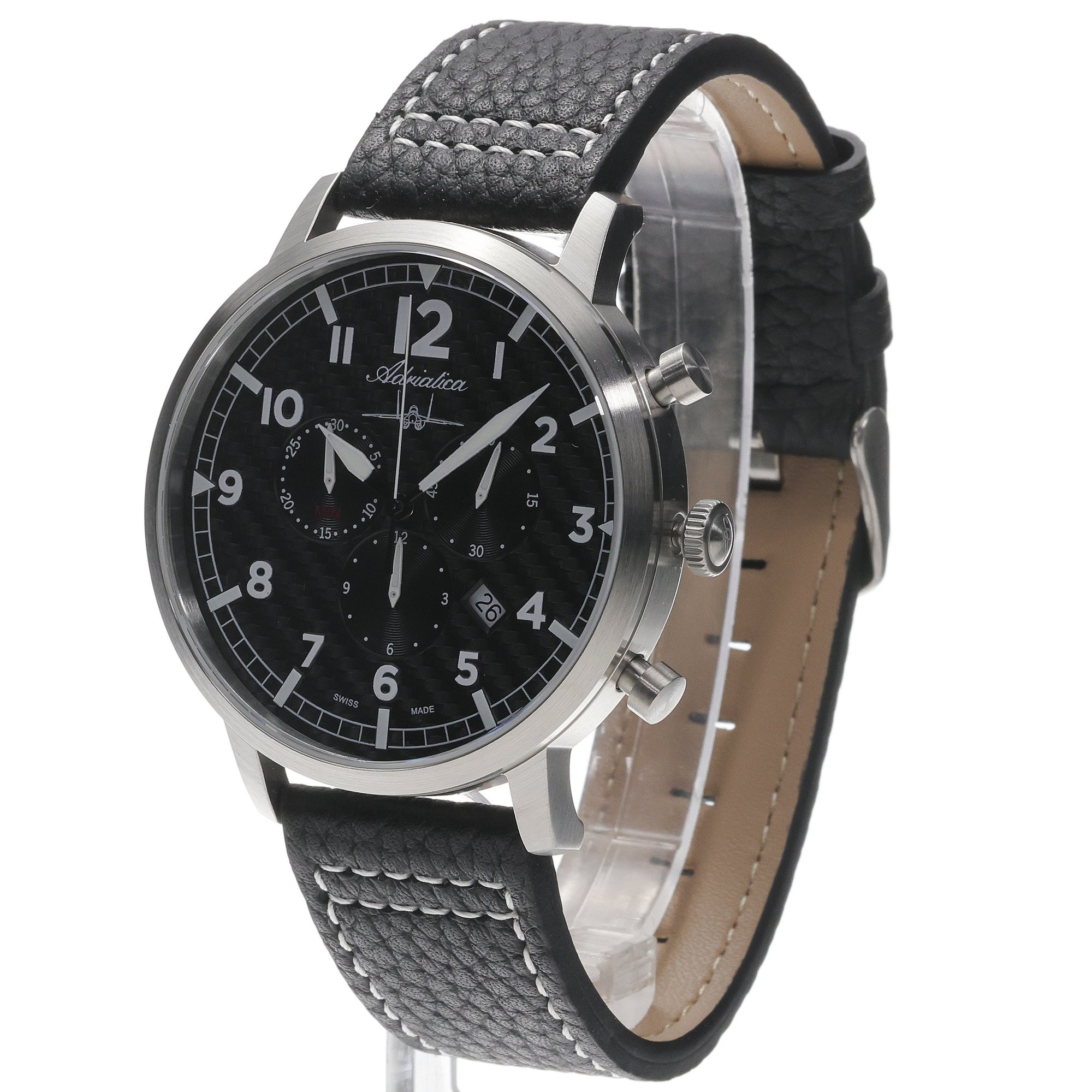Adriatica A82615224CH Classic Chronograph zegarek klasyczny Pasek