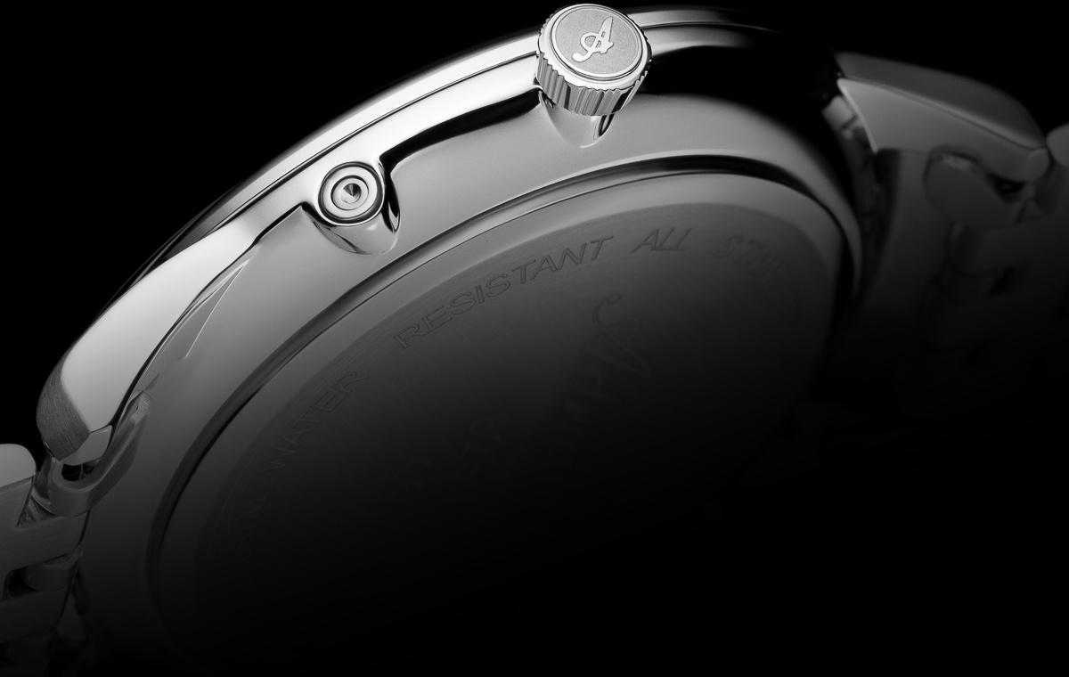 Adriatica A82695155QF Bransoleta Moonphase zegarek męski klasyczny mineralne