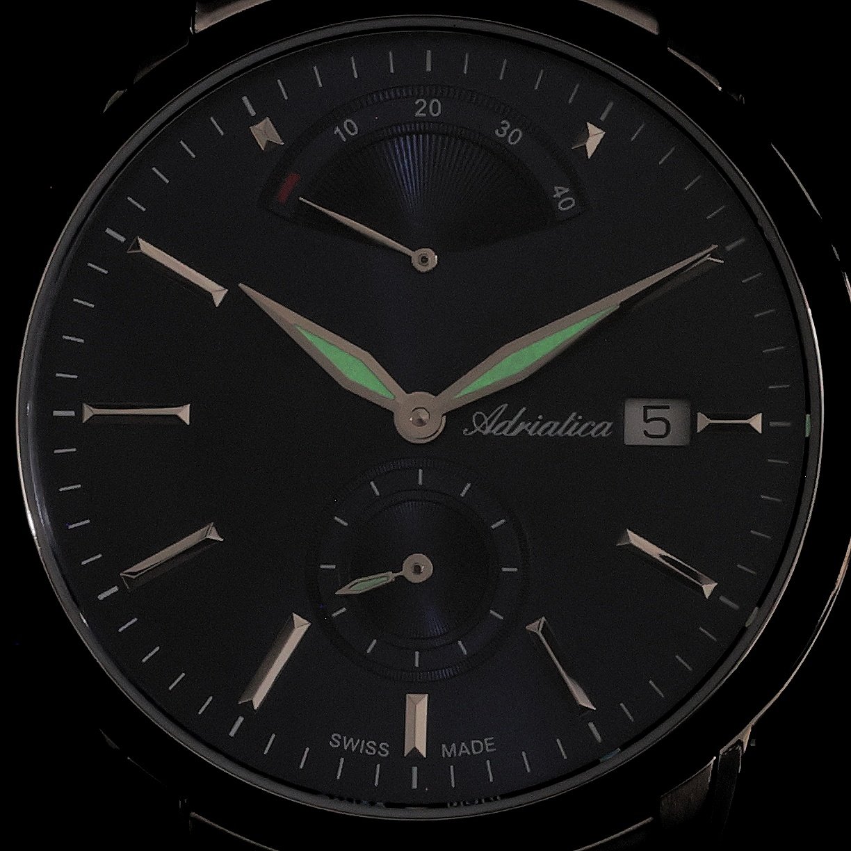 Adriatica A83065115A zegarek srebrny elegancki Automatic bransoleta - miniatura 5