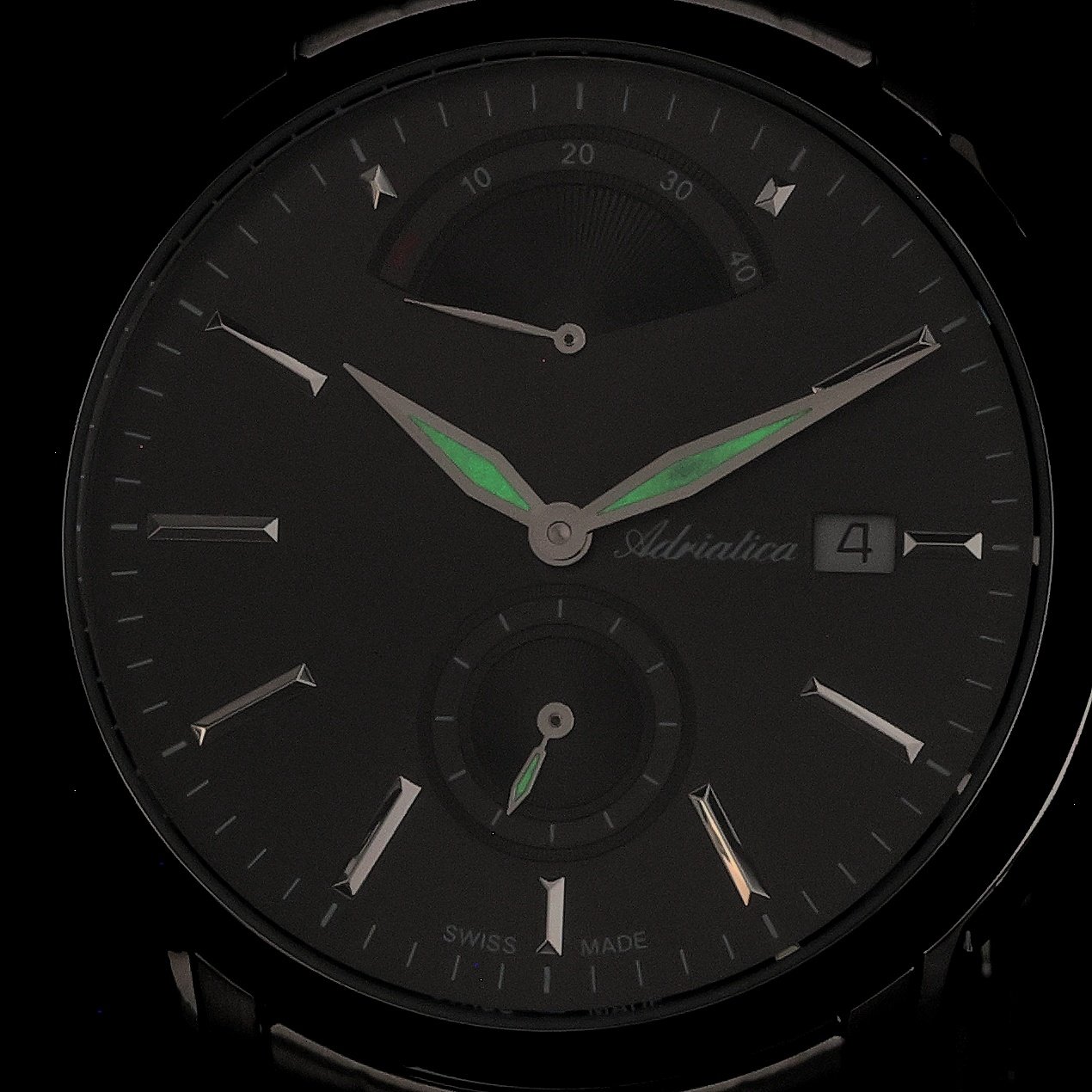 Adriatica A83065116A zegarek srebrny klasyczny Automatic bransoleta - miniatura 5