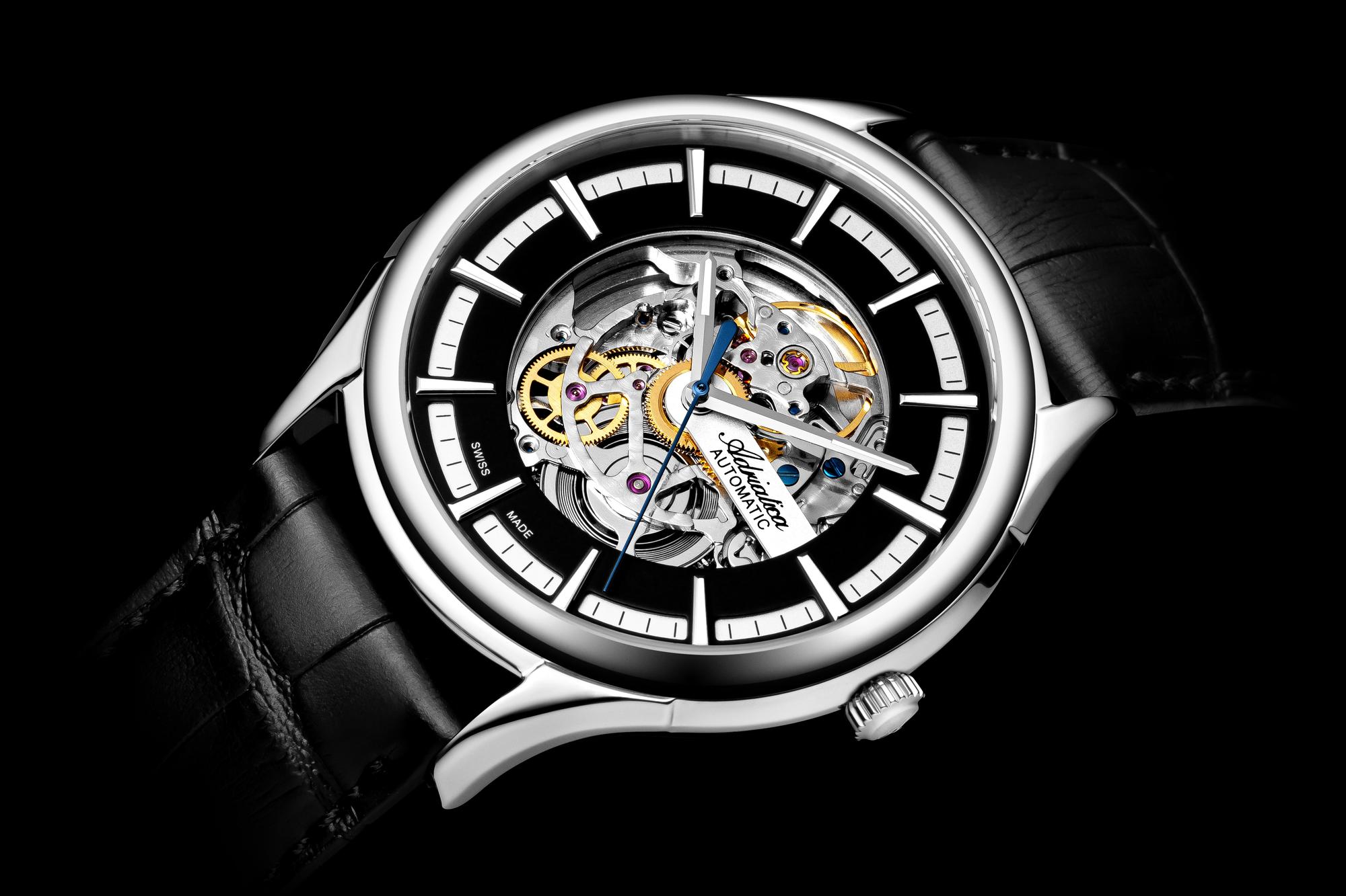 Adriatica A83285214WAS zegarek srebrny klasyczny Automatic pasek - miniatura 2