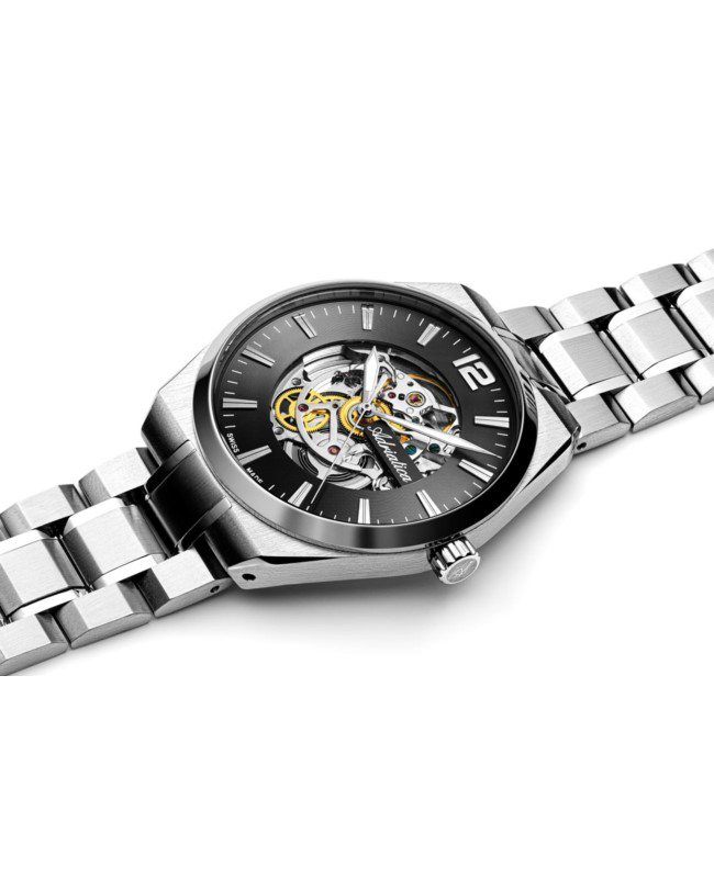 Adriatica A83435154SA Męskie Stainless Steel Skeleton 41mm zegarek męski elegancki szafirowe - miniatura 6