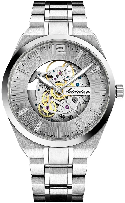 Adriatica A83435157SA Męskie Stainless Steel Skeleton 41mm - zdjęcie 1