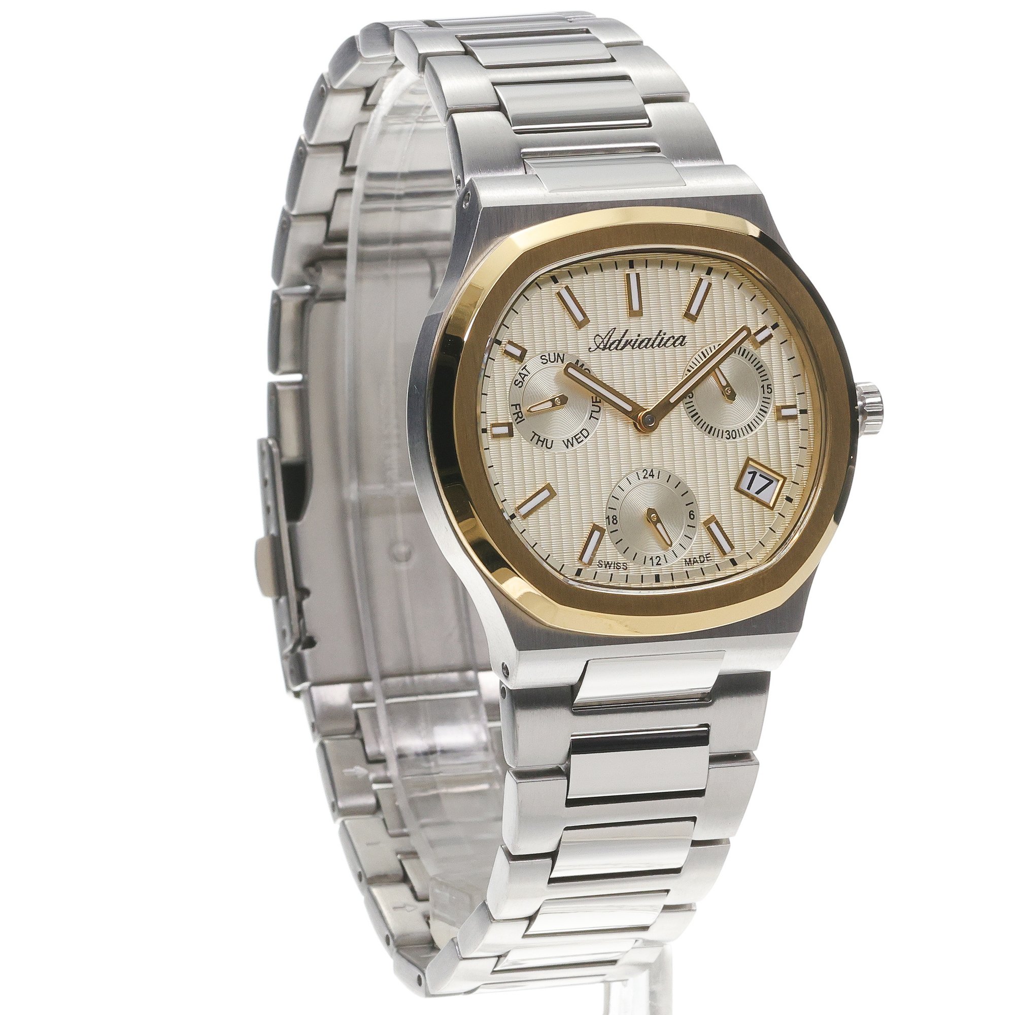 Adriatica A83492111QF Bransoleta zegarek męski elegancki szafirowe - miniatura 3