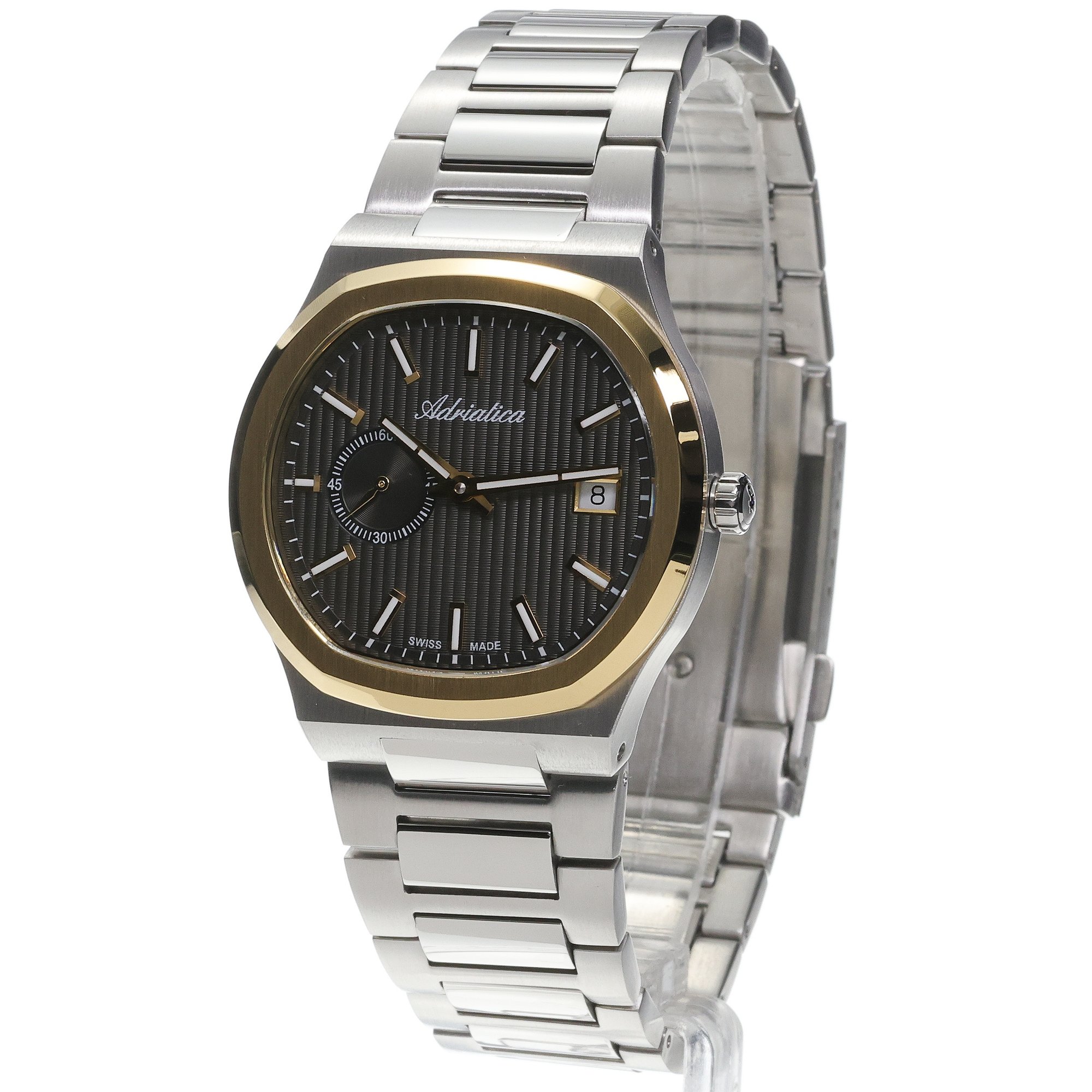 Adriatica A83492116A zegarek srebrny klasyczny Automatic bransoleta - miniatura 2