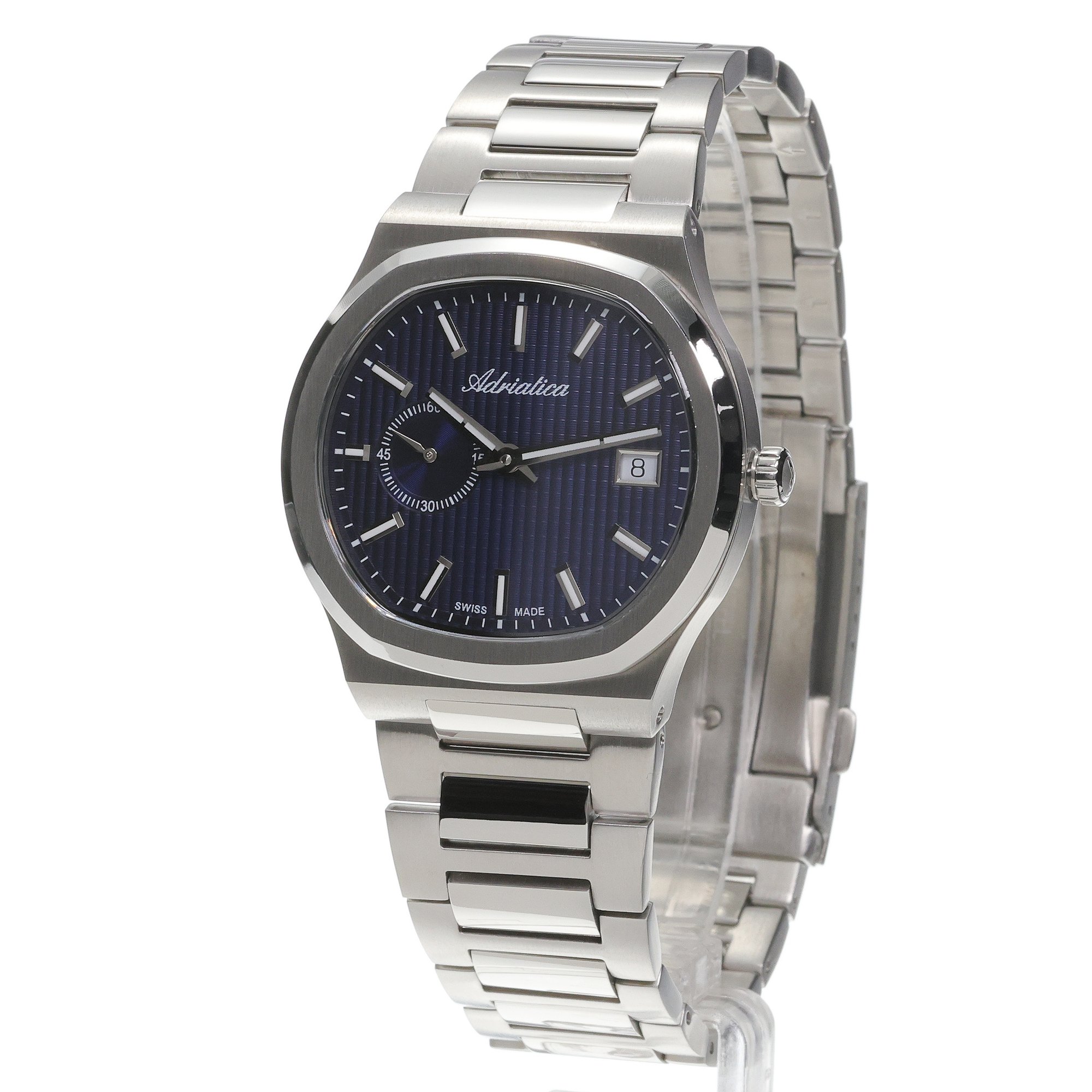 Adriatica A83495115A zegarek srebrny klasyczny Automatic bransoleta