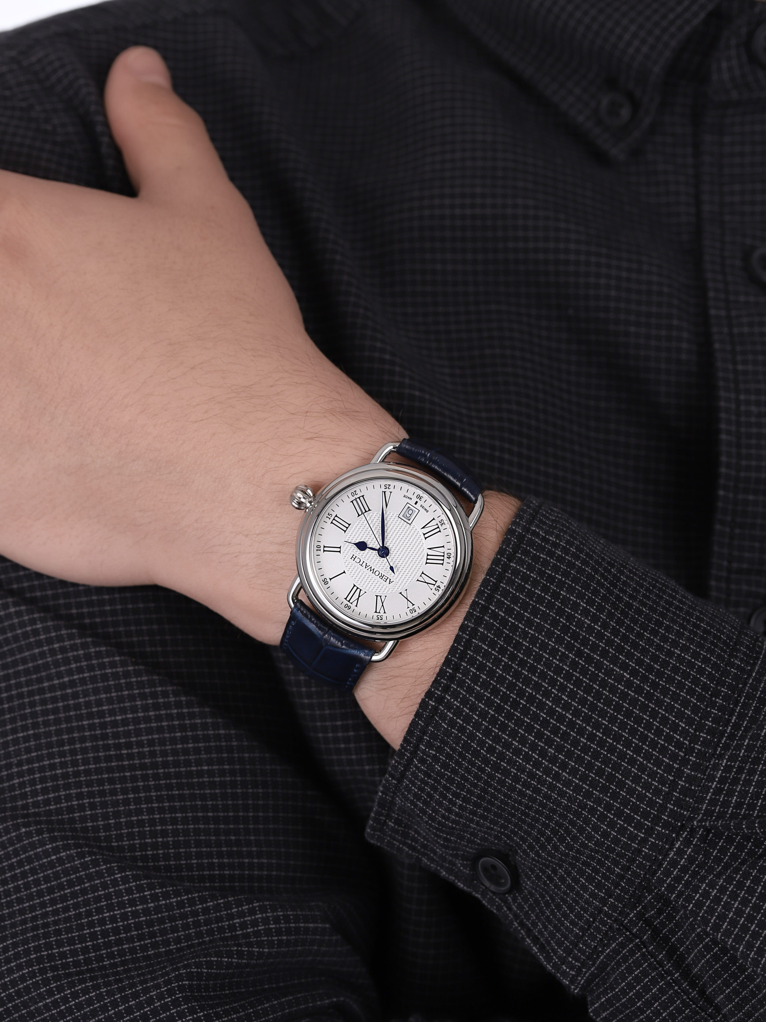 Aerowatch 42900-AA18 męski zegarek 1942 pasek - miniatura 3