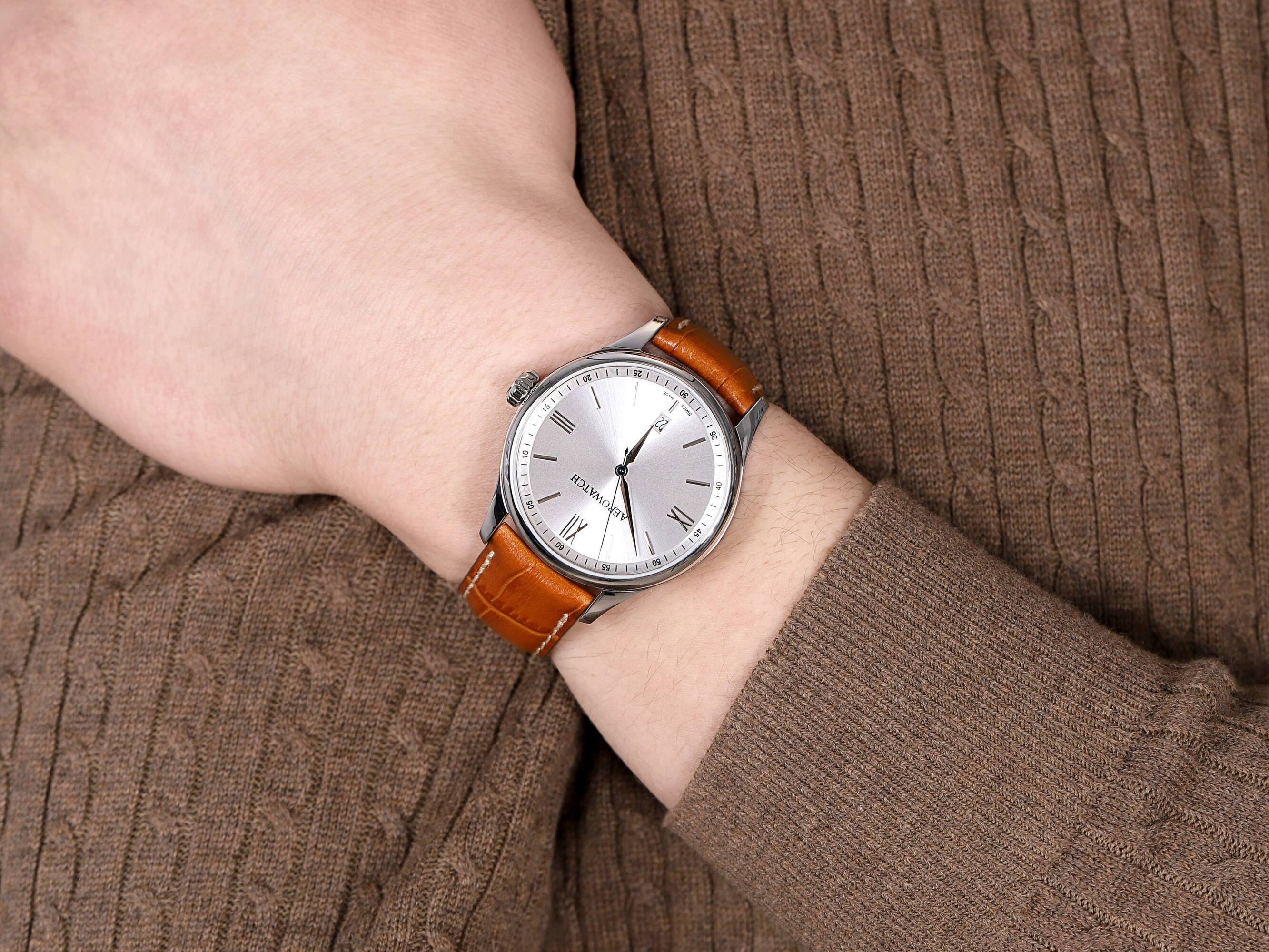 Aerowatch 42985-AA01 męski zegarek Renaissance pasek - miniatura 4