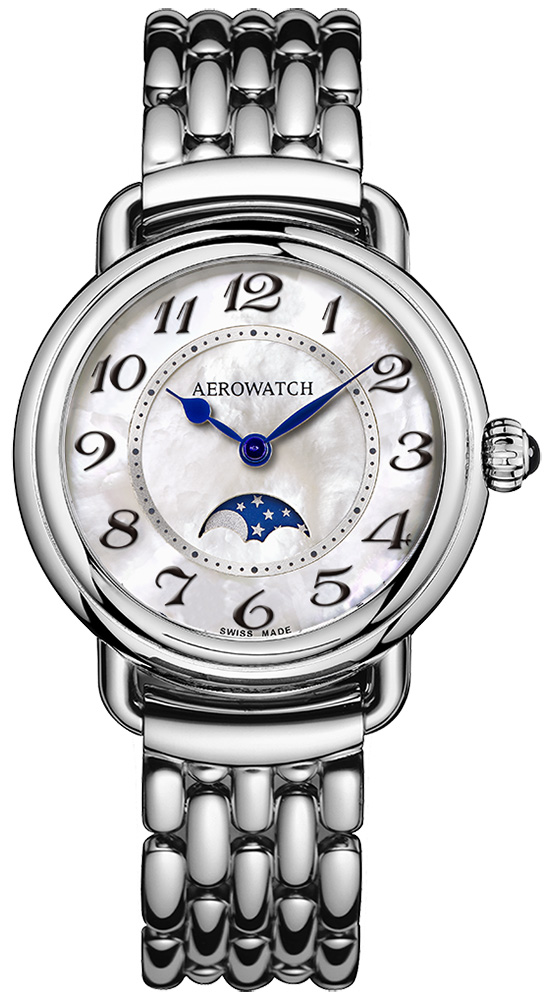 Aerowatch 1942 MOON PHASES 43960-AA02-M