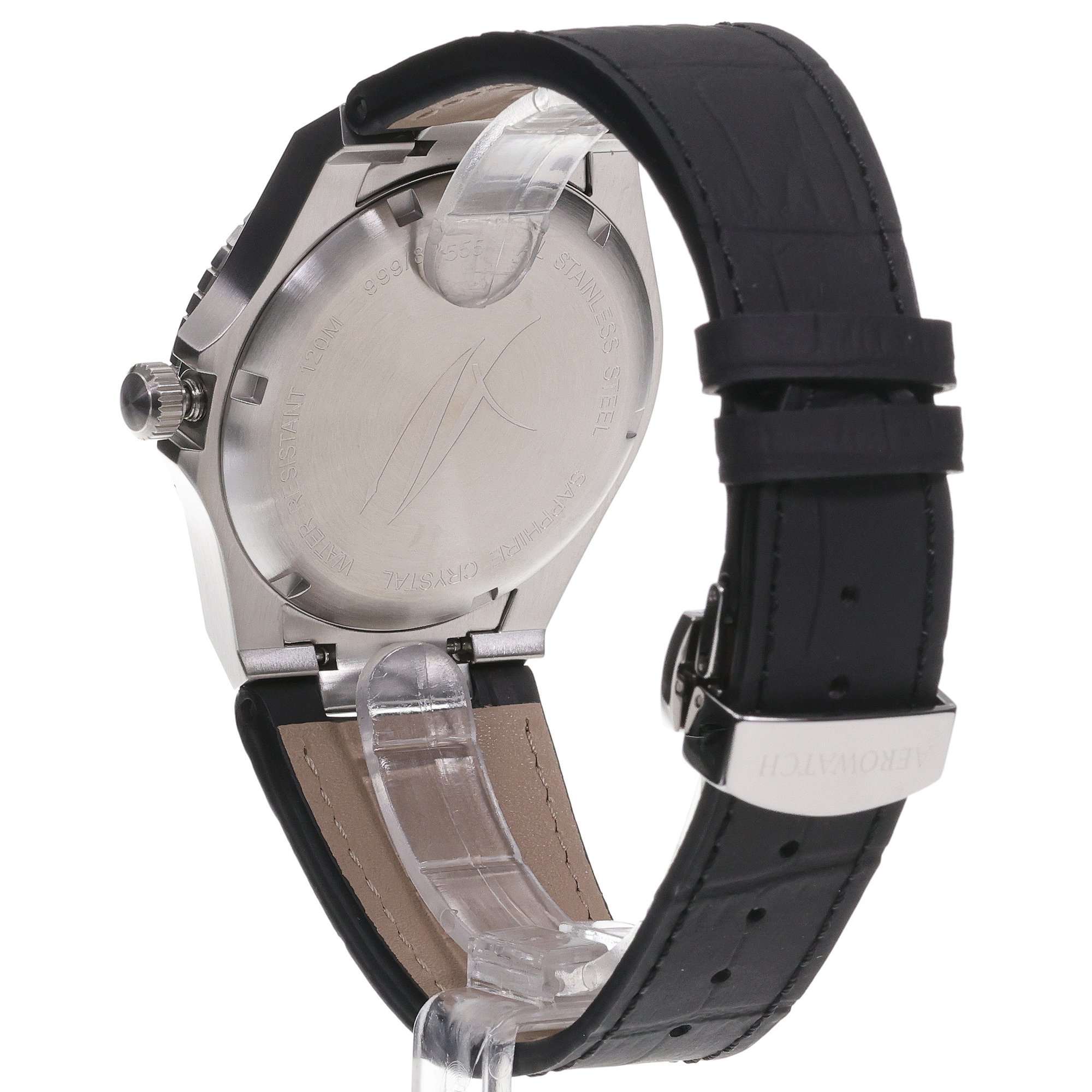 Aerowatch 44999-AA01 Milan MILAN GMT zegarek męski klasyczny szafirowe