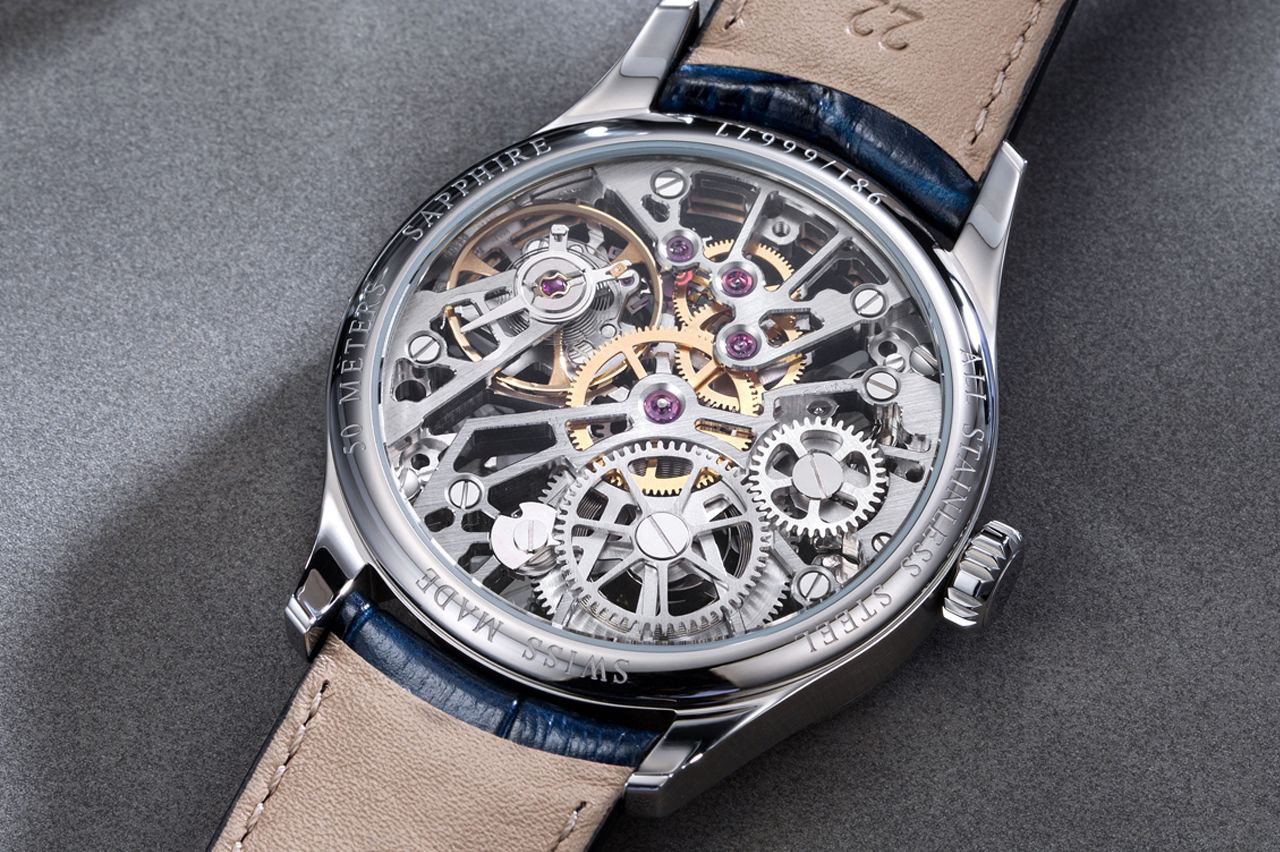 Aerowatch 50981-AA19 Renaissance RENAISSANCE BIG MECHANICAL SKELETON zegarek męski klasyczny szafirowe - miniatura 8