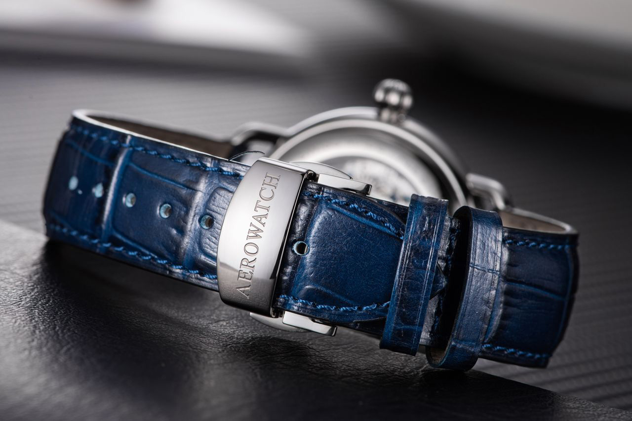 Aerowatch 60900-AA22 zegarek męski klasyczny 1942 pasek - miniatura 10
