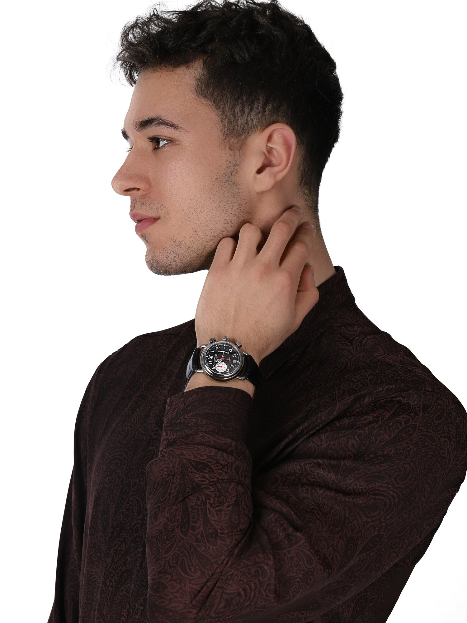 Aerowatch 72945-TI01 HOMMAGE 1910 CHRONO FLYBACK LIMITED EDITION zegarek klasyczny Hommage 1910 - miniatura 2