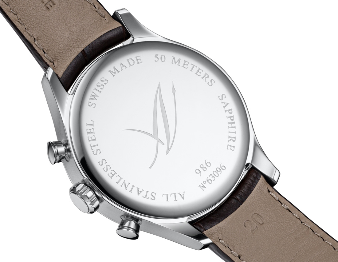 Aerowatch 79986-AA01 zegarek srebrny klasyczny Renaissance pasek - miniatura 6