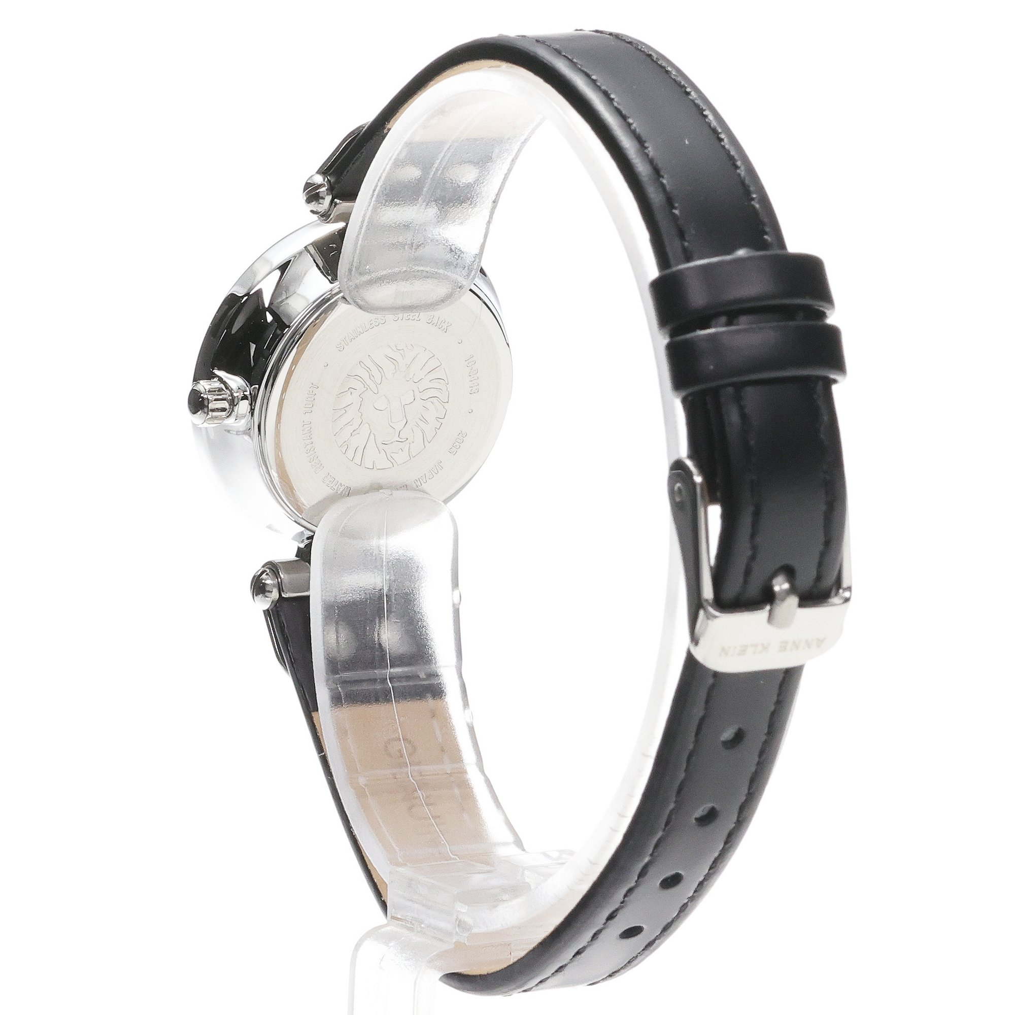 Anne Klein 10-9443BKBK zegarek srebrny fashion-modowy Anne Klein pasek - miniatura 4