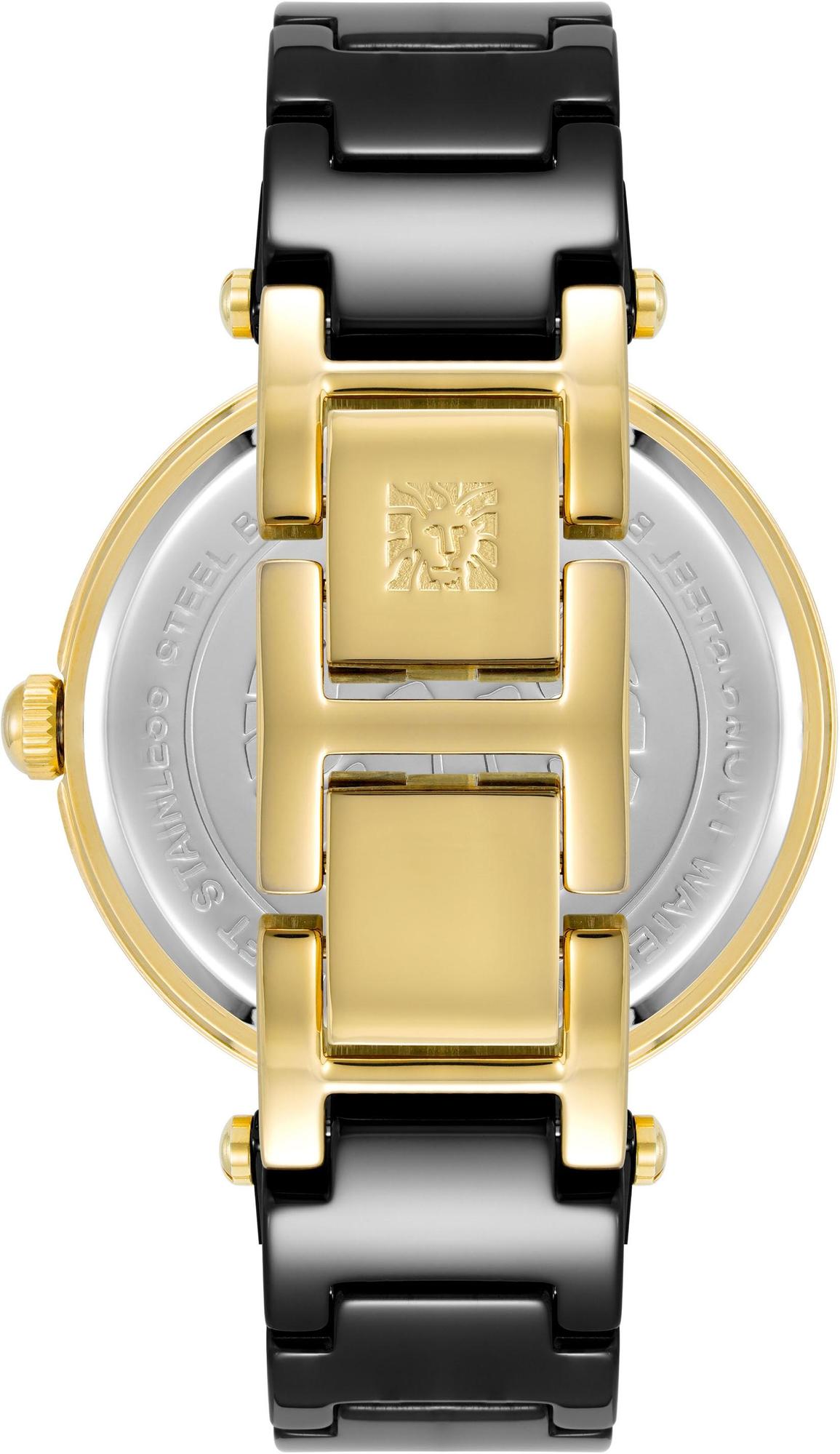 Anne Klein AK-1018BKBK zegarek czarny fashion-modowy Bransoleta bransoleta - miniatura 3