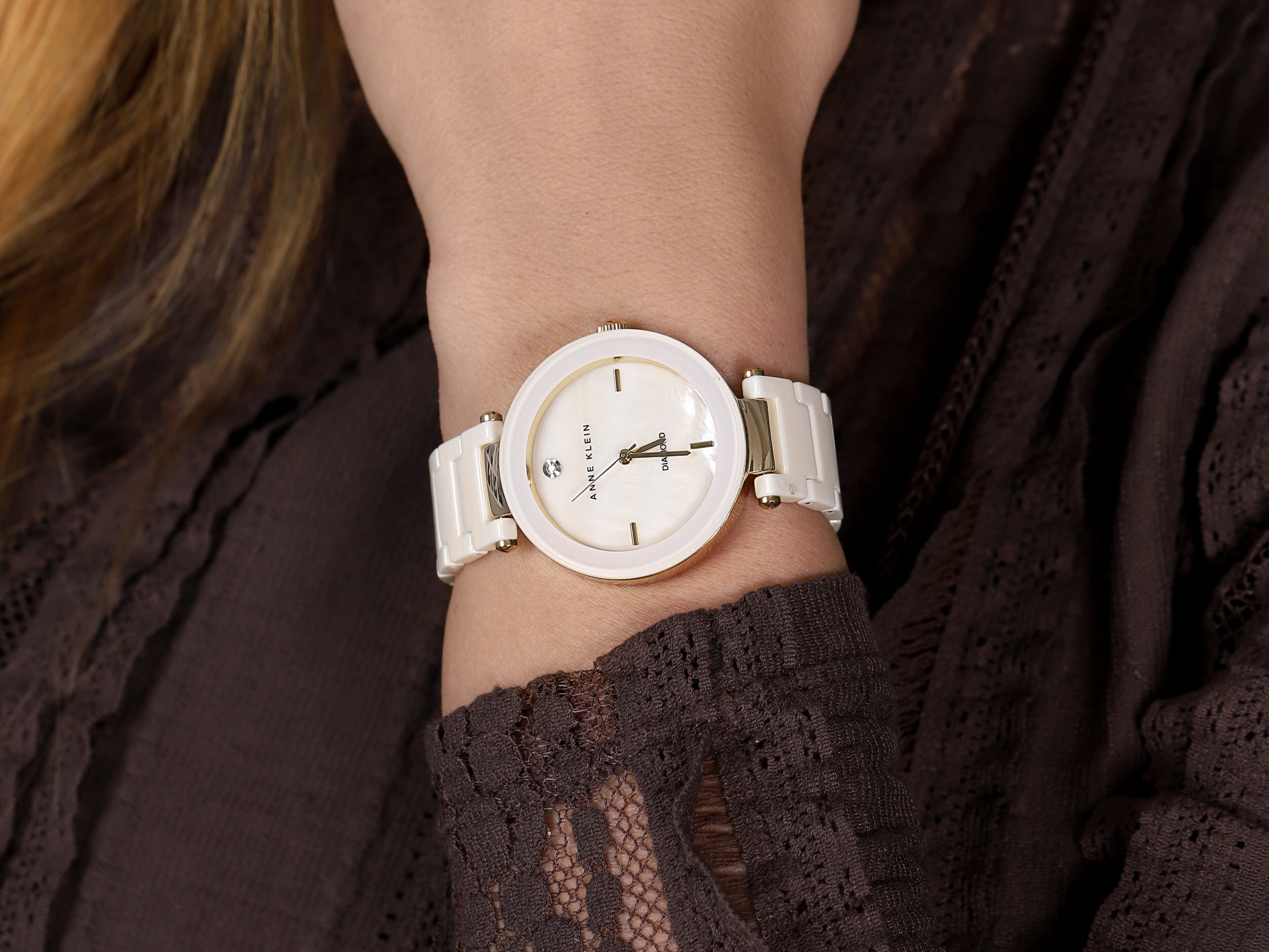 Anne Klein AK-1018IVGB zegarek damski Bransoleta - miniatura 4