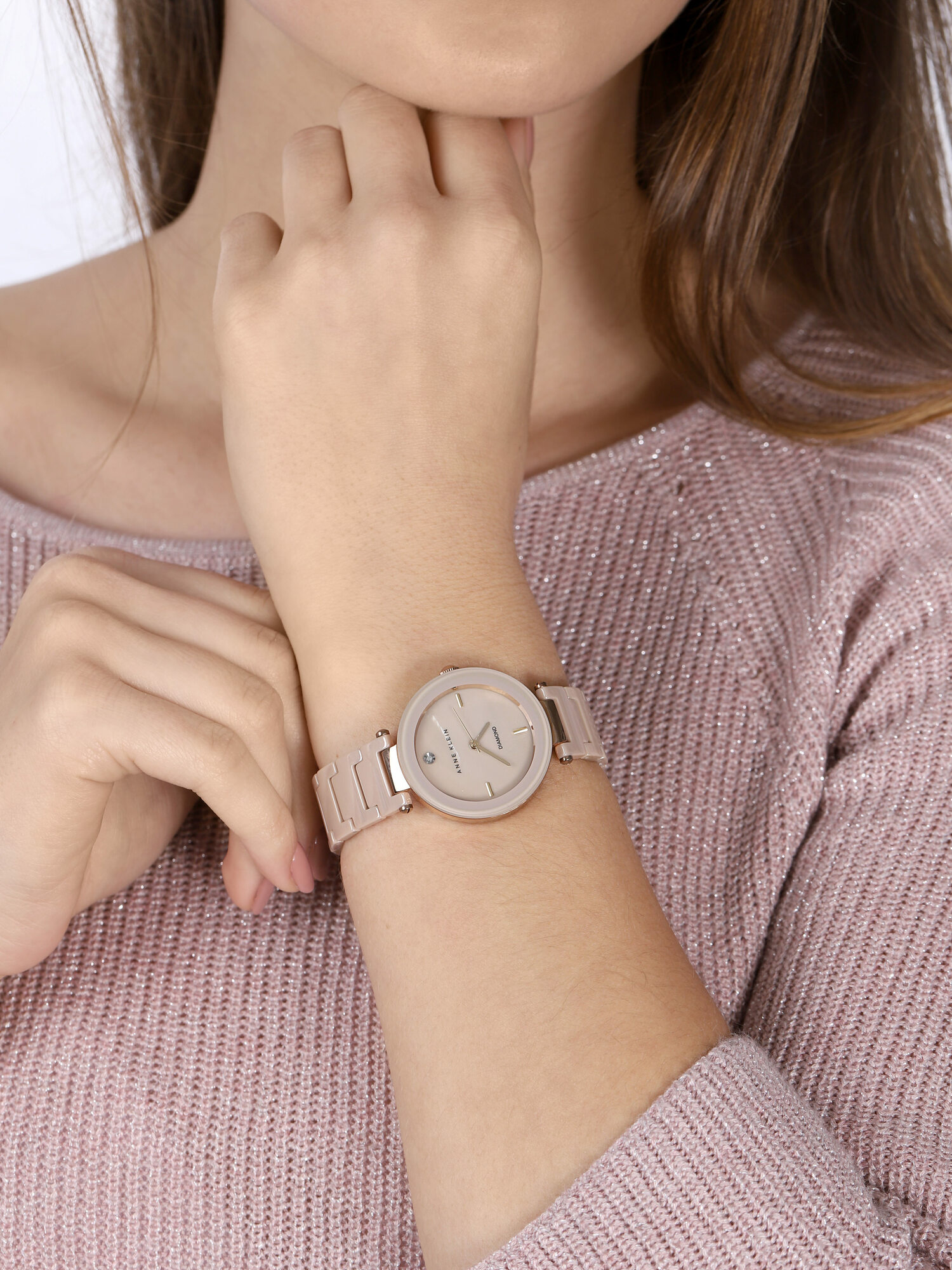 Anne Klein AK-1018TNGB zegarek różowe złoto fashion/modowy Bransoleta bransoleta - miniatura 3