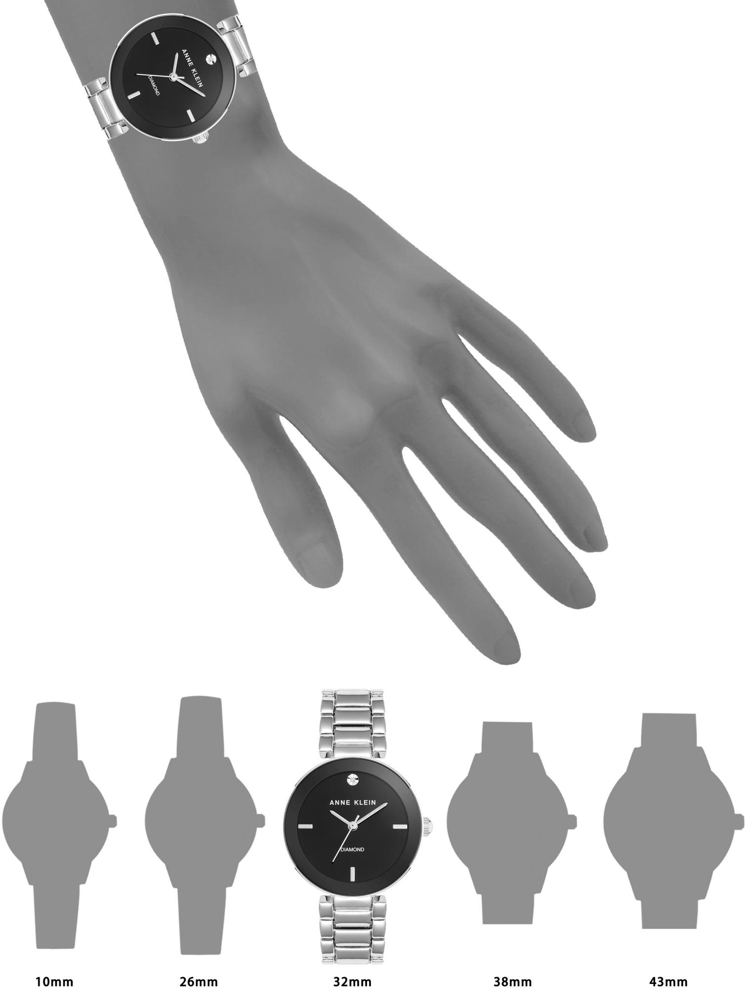 Anne Klein AK-1363BKSV zegarek fashion-modowy Bransoleta - miniatura 4