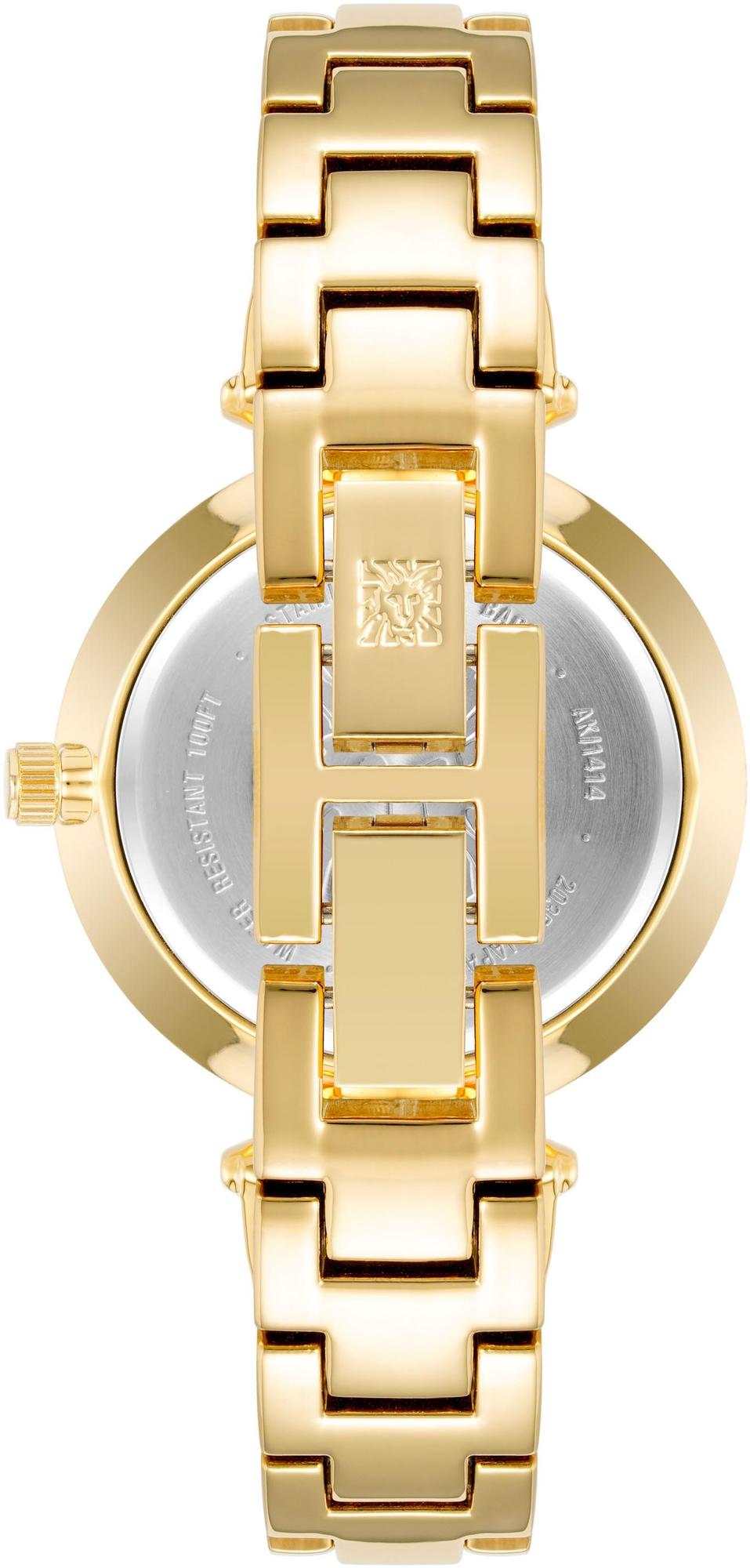 Anne Klein AK-1414BKGB zegarek złoty fashion-modowy Bransoleta bransoleta - miniatura 6