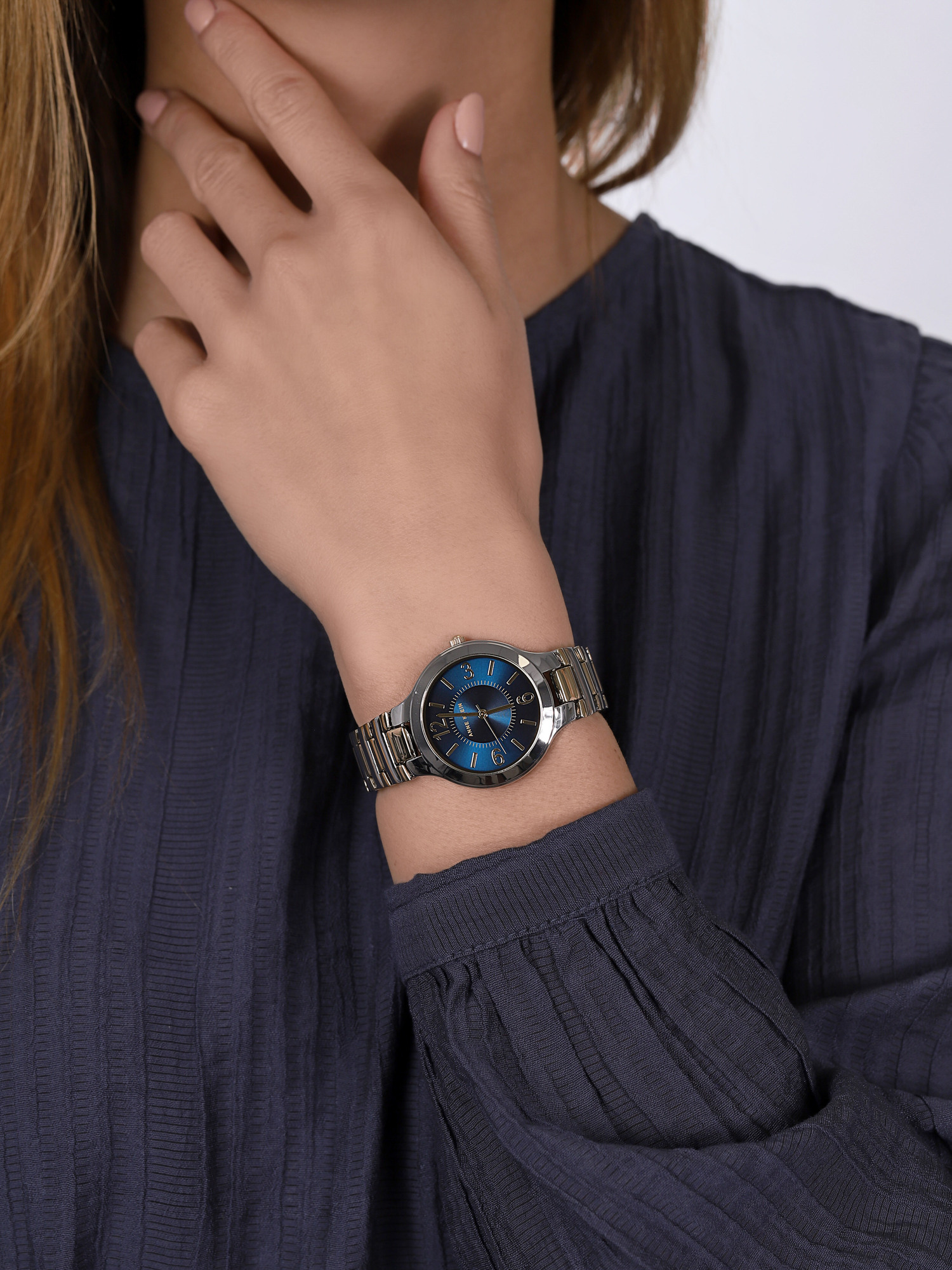 Anne Klein AK-1451NVTT damski zegarek Bransoleta bransoleta - miniatura 2