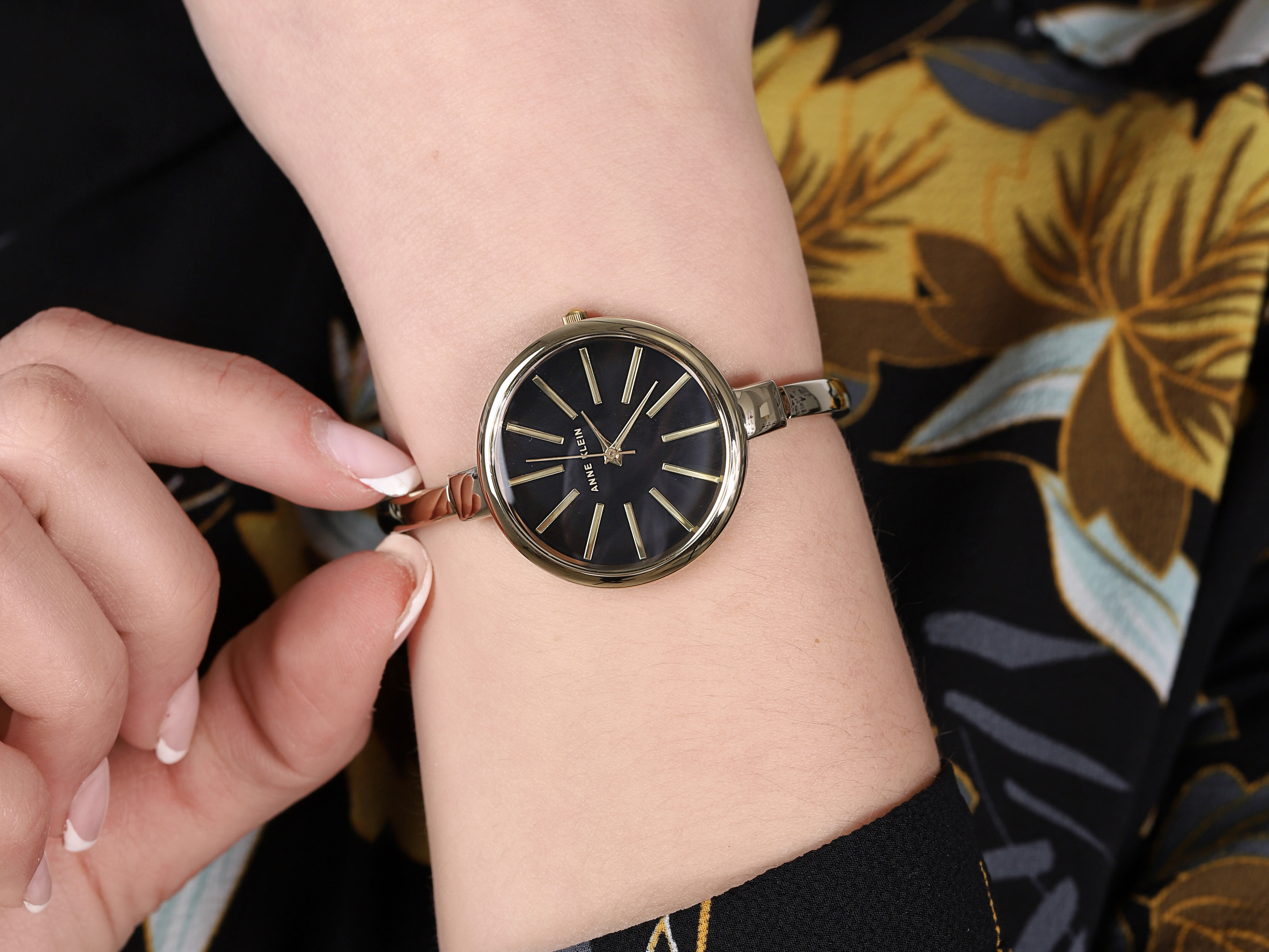 Anne Klein AK-1470GBST damski zegarek Bransoleta bransoleta - miniatura 4