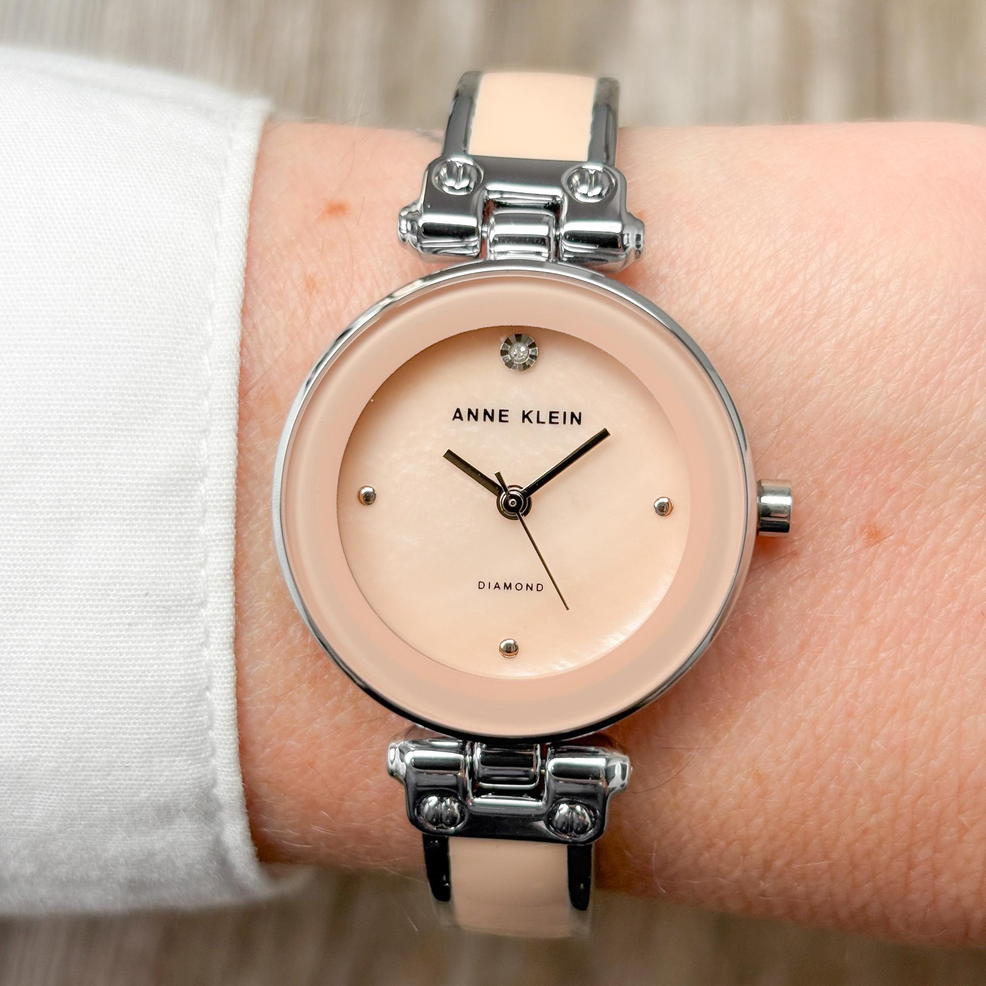 Anne Klein AK-1981BHSV zegarek srebrny fashion-modowy Bransoleta bransoleta