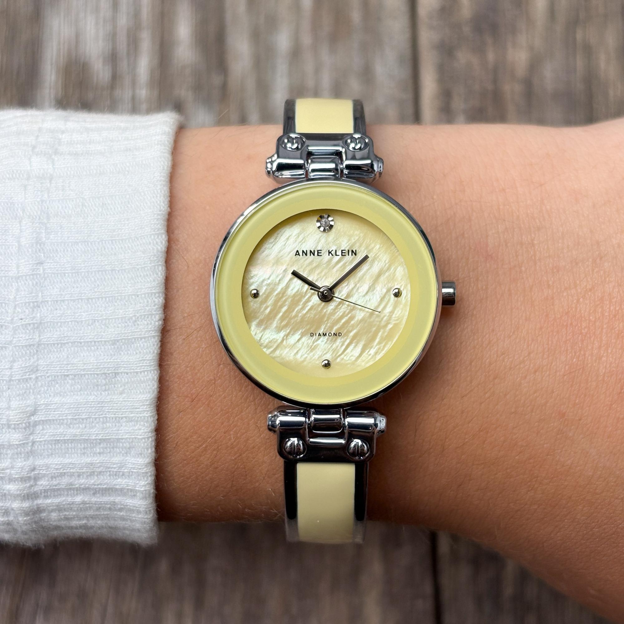 Anne Klein AK-1981YLSV zegarek srebrny fashion-modowy Bransoleta bransoleta - miniatura 5