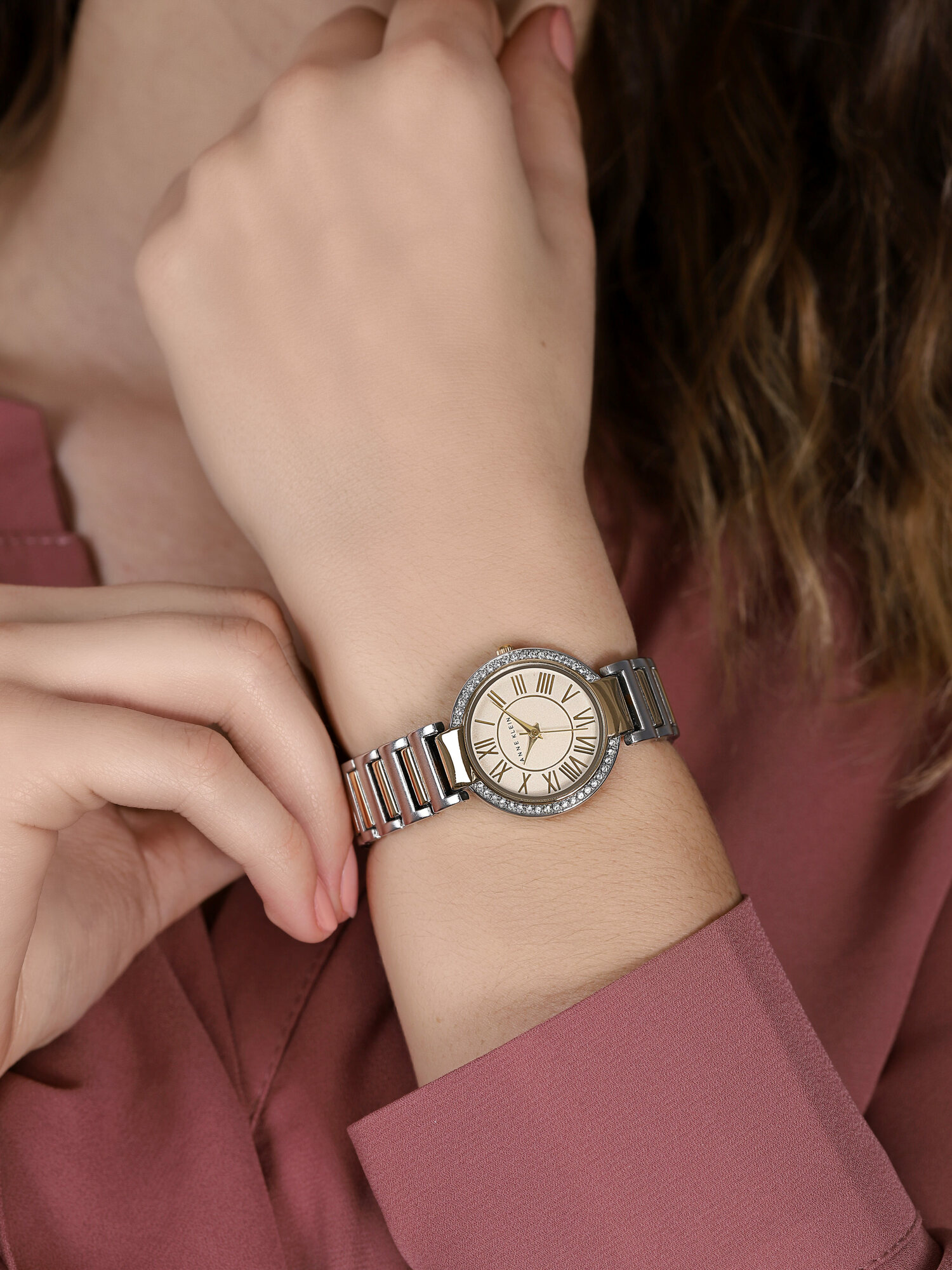 Anne Klein AK-2037SVTT damski zegarek Bransoleta bransoleta - miniatura 3