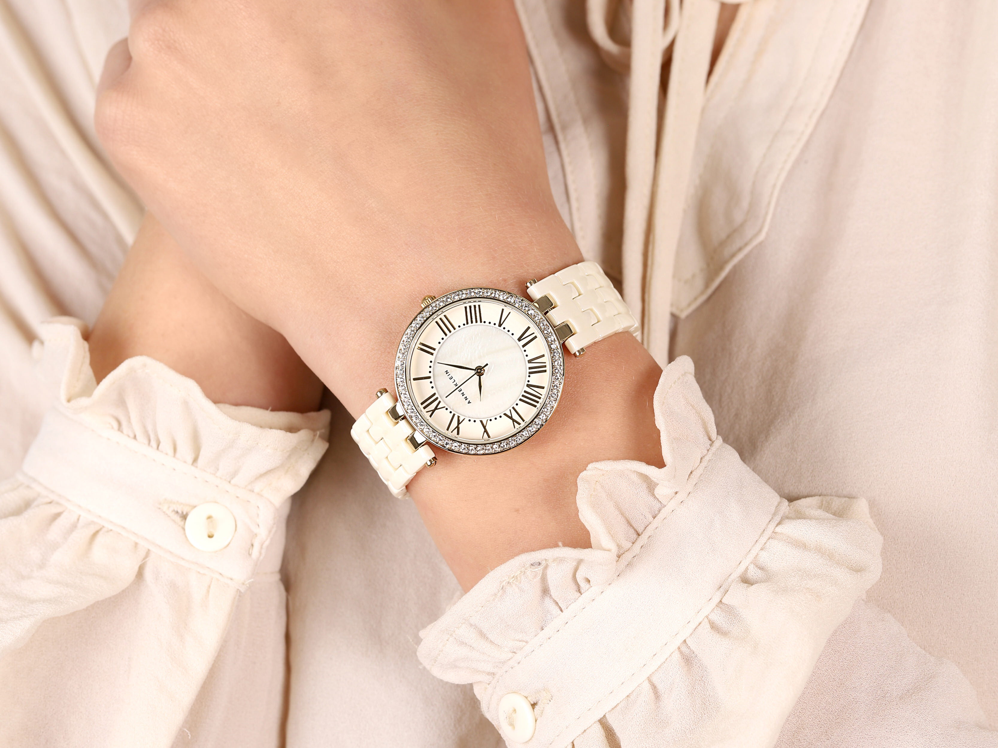 Anne Klein AK-2130IVGB zegarek damski Bransoleta - miniatura 4