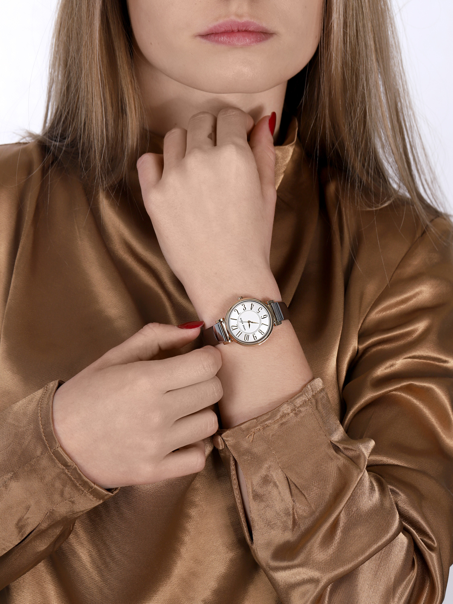 Anne Klein AK-2157SVBN zegarek fashion/modowy Pasek - miniatura 3