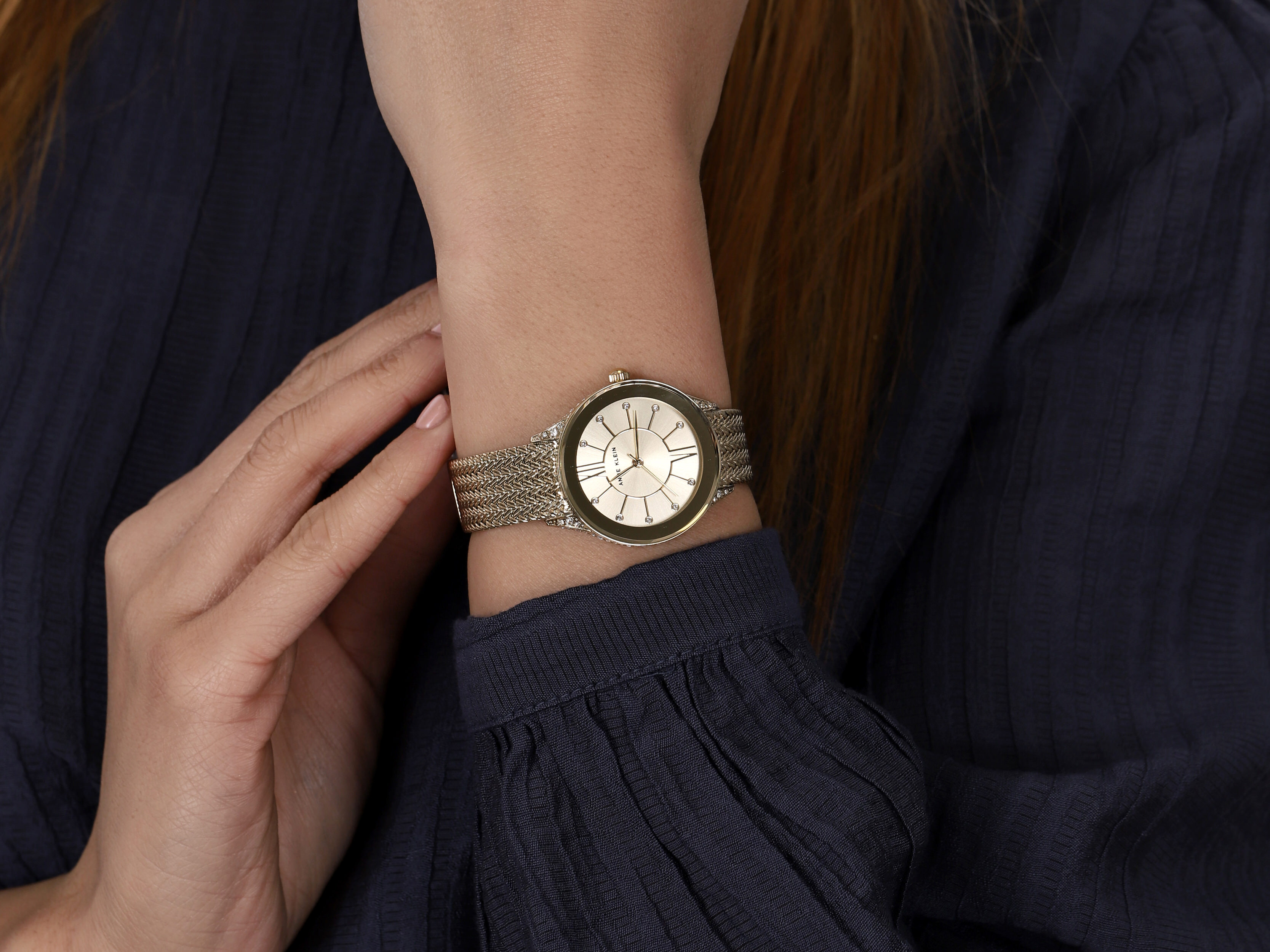 Anne Klein AK-2208CHGB zegarek damski Bransoleta - miniatura 4