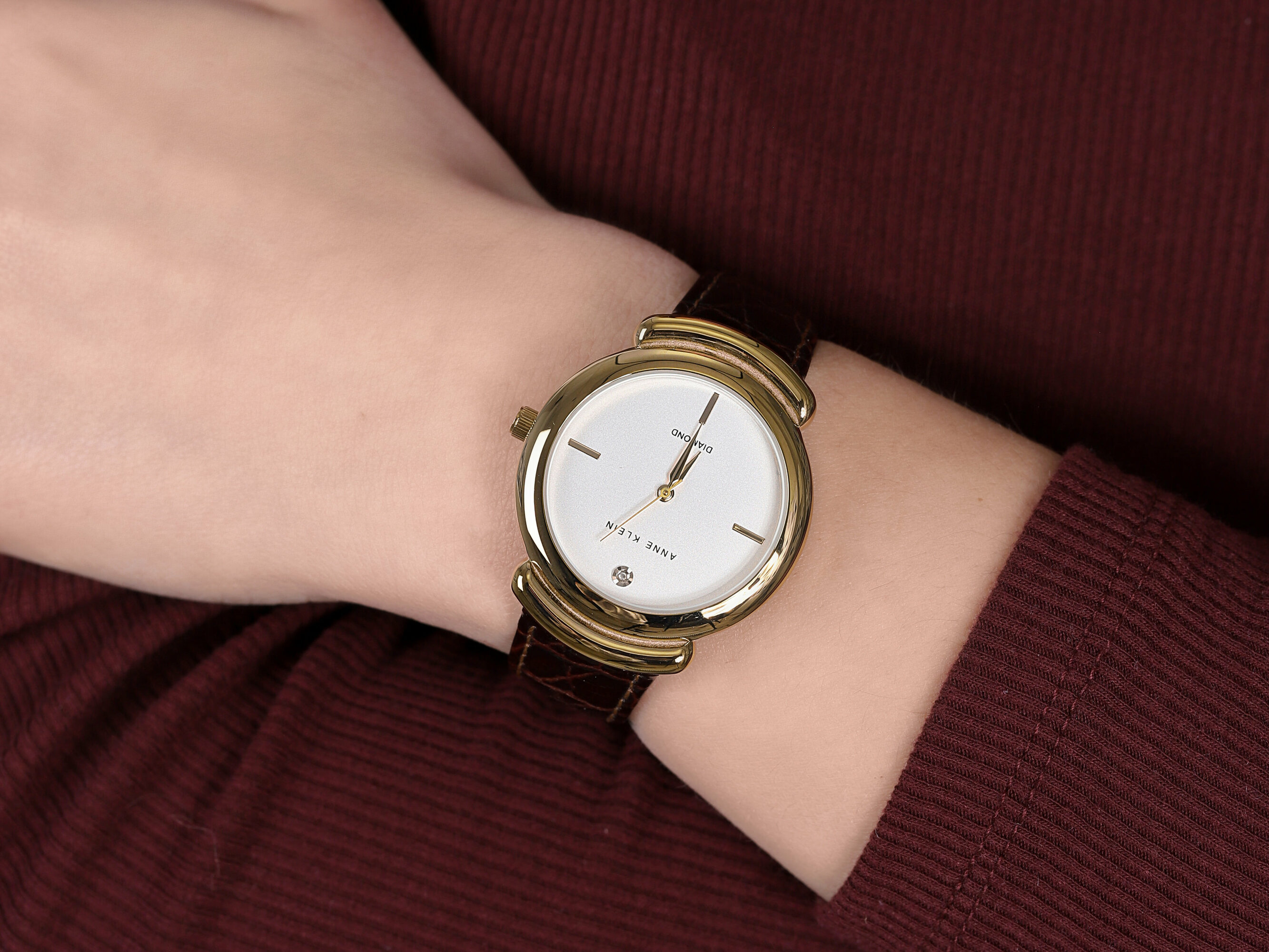 Anne Klein AK-2358SVBN damski zegarek Pasek pasek - miniatura 4