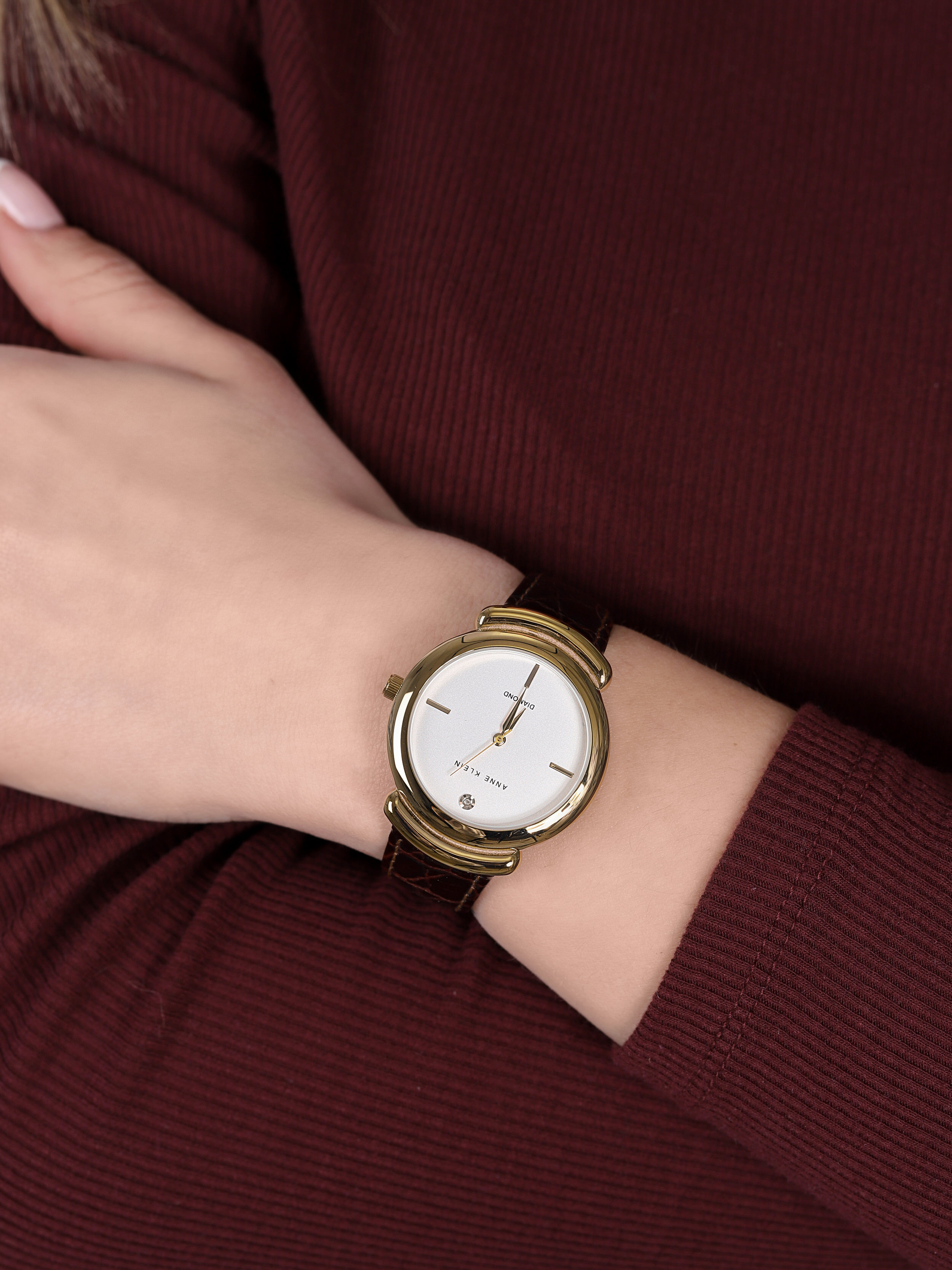 Anne Klein AK-2358SVBN zegarek klasyczny Pasek - miniatura 3
