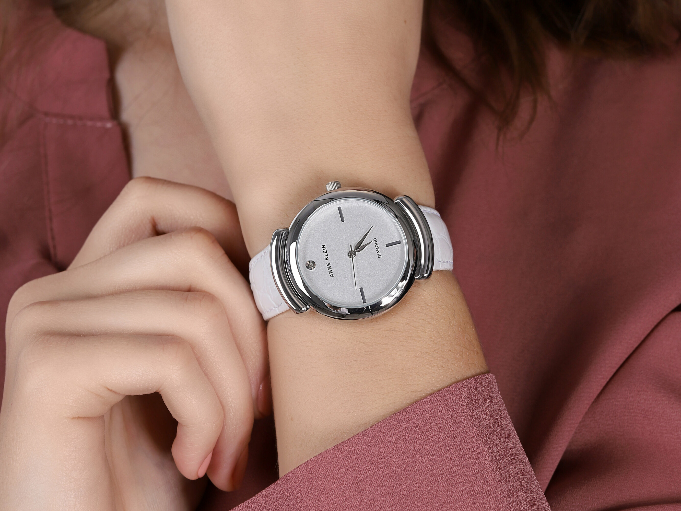 Anne Klein AK-2359SVWT damski zegarek Pasek pasek - miniatura 4