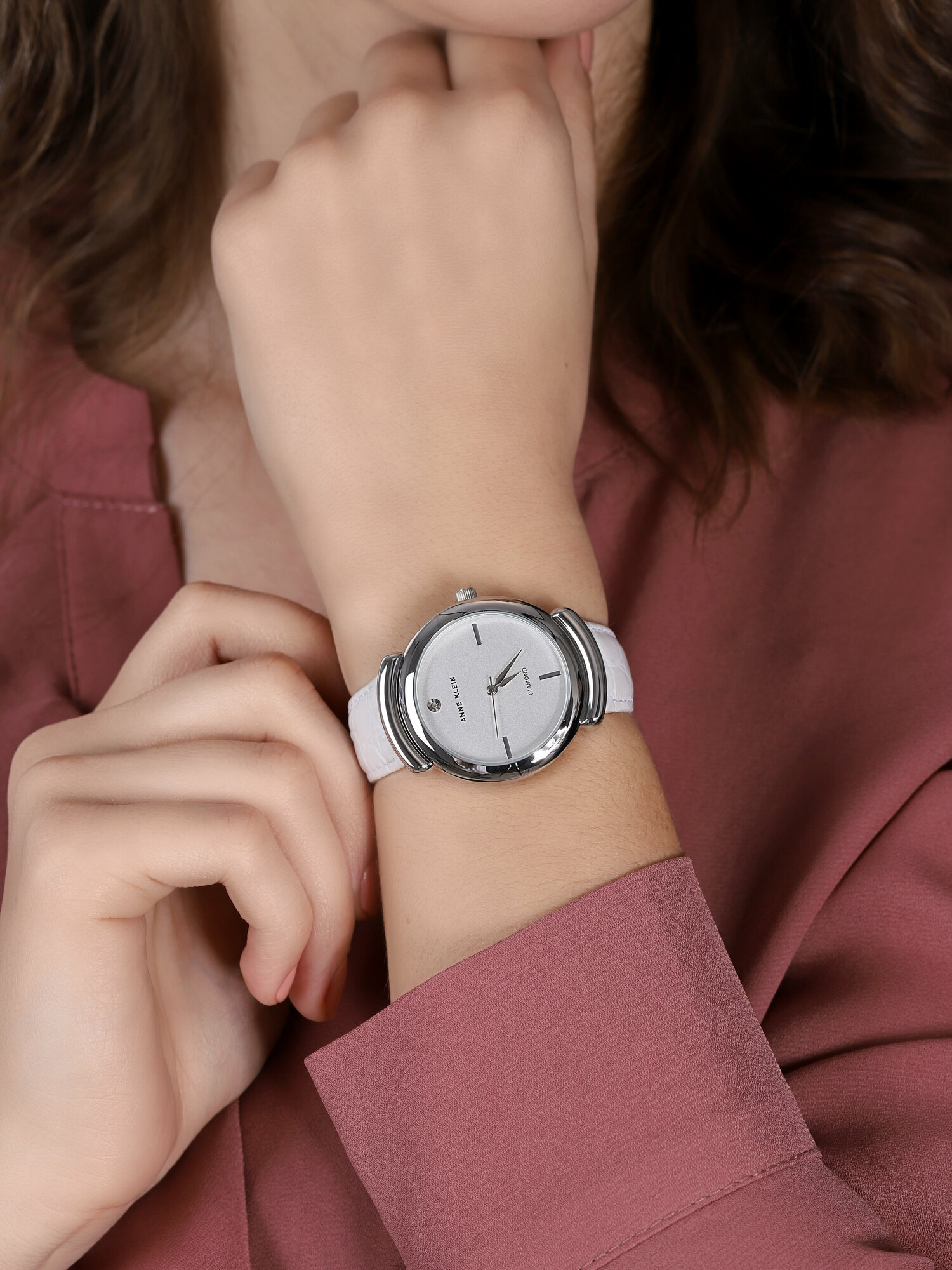 Anne Klein AK-2359SVWT zegarek klasyczny Pasek - miniatura 3