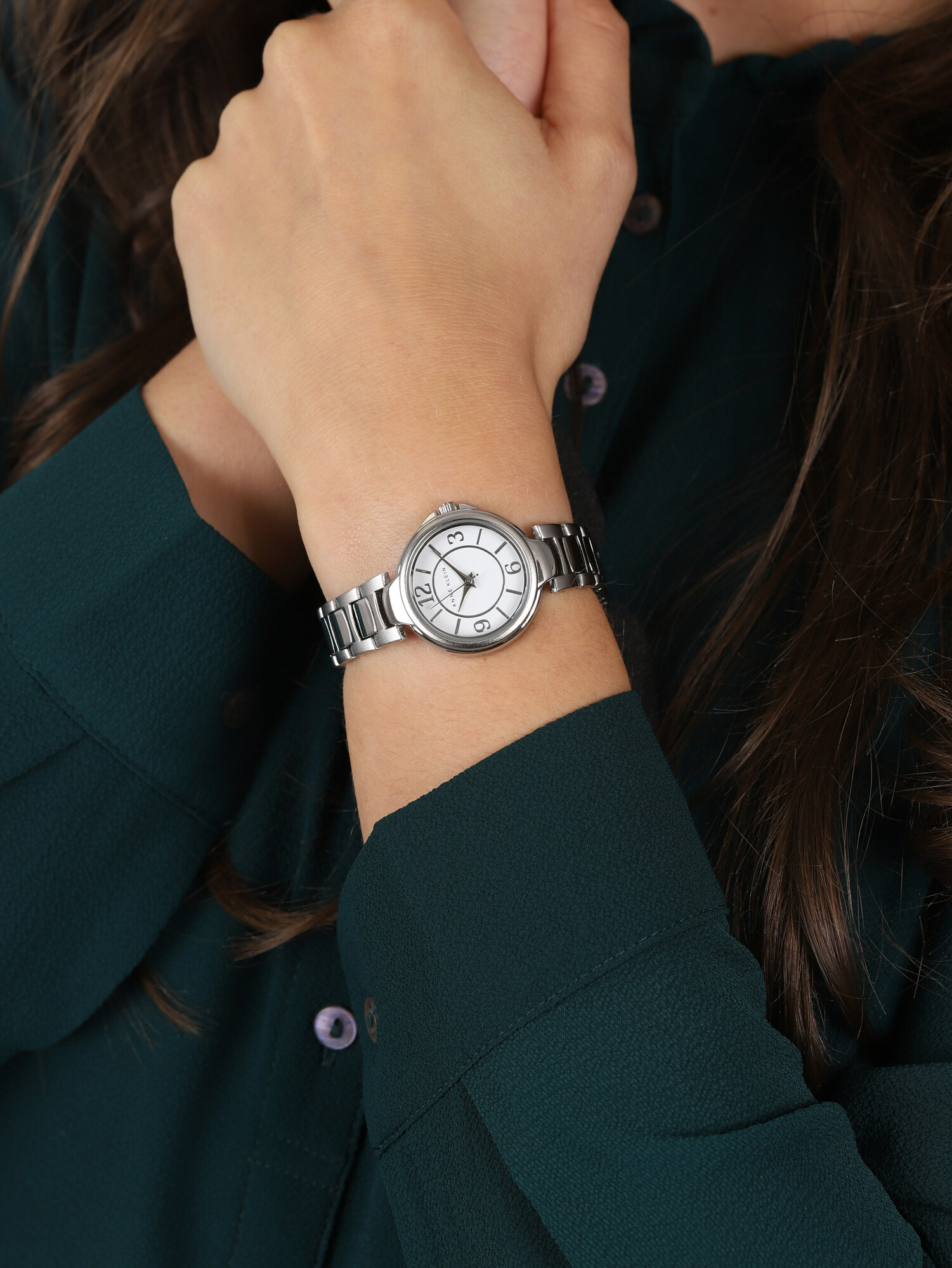 Anne Klein AK-2431WTSV damski zegarek Bransoleta bransoleta - miniatura 3