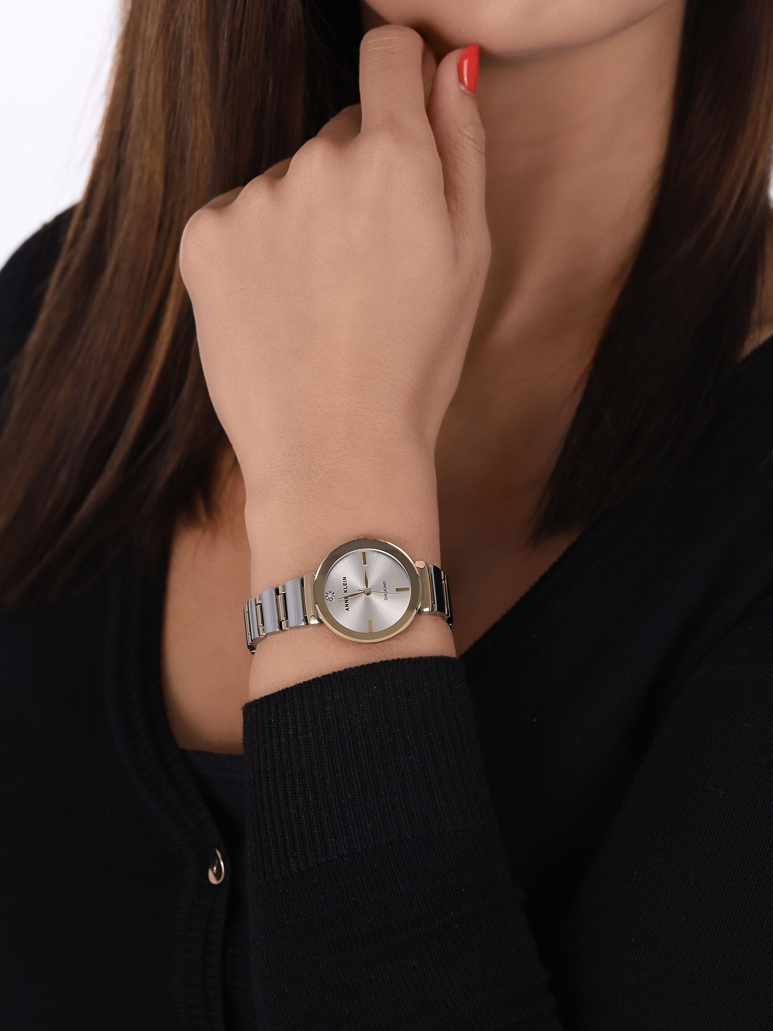 Anne Klein AK-2435SVTT damski zegarek Bransoleta bransoleta